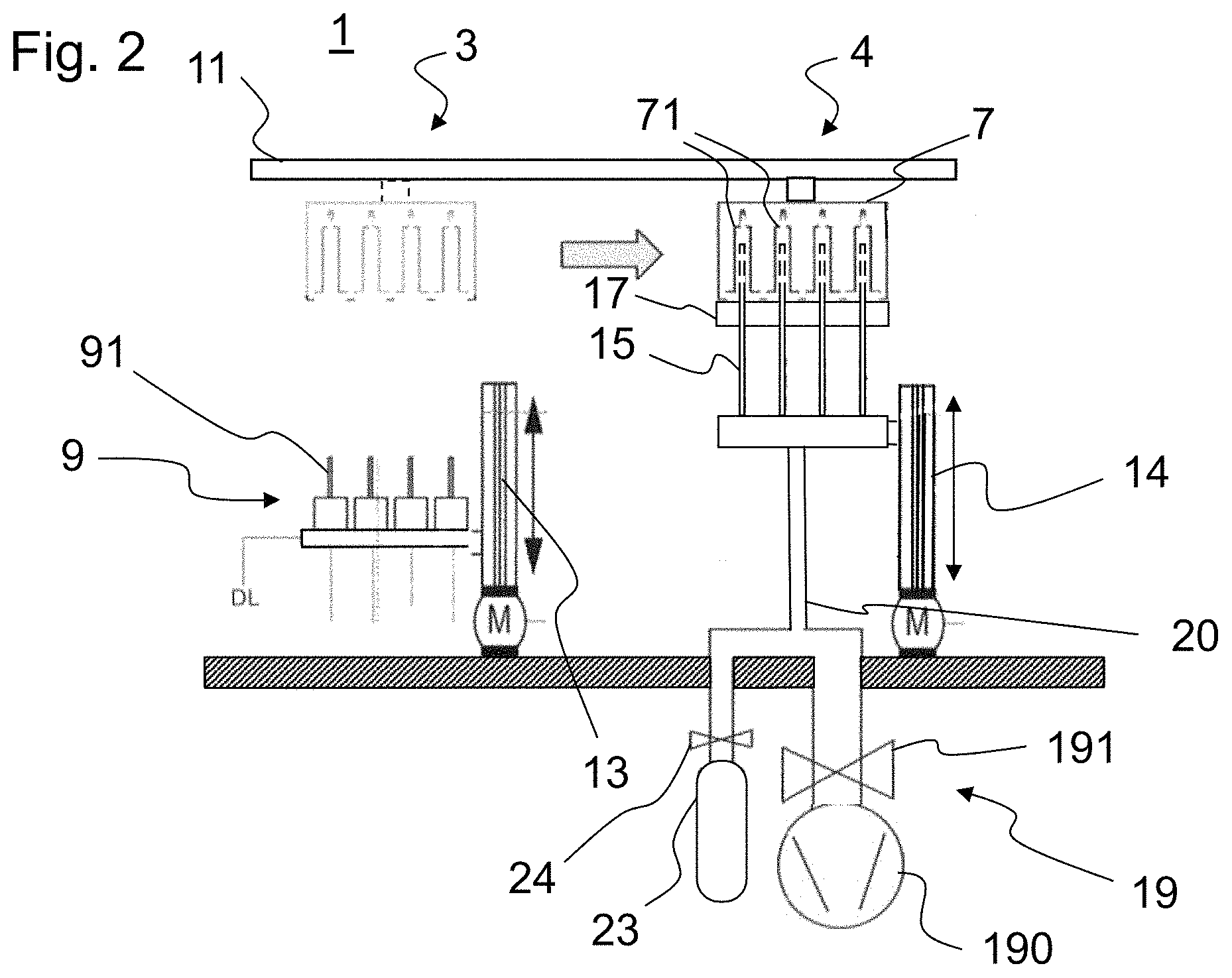 Patent US11772128 Figure 2 – Plasma treatment apparatus for producing coatings