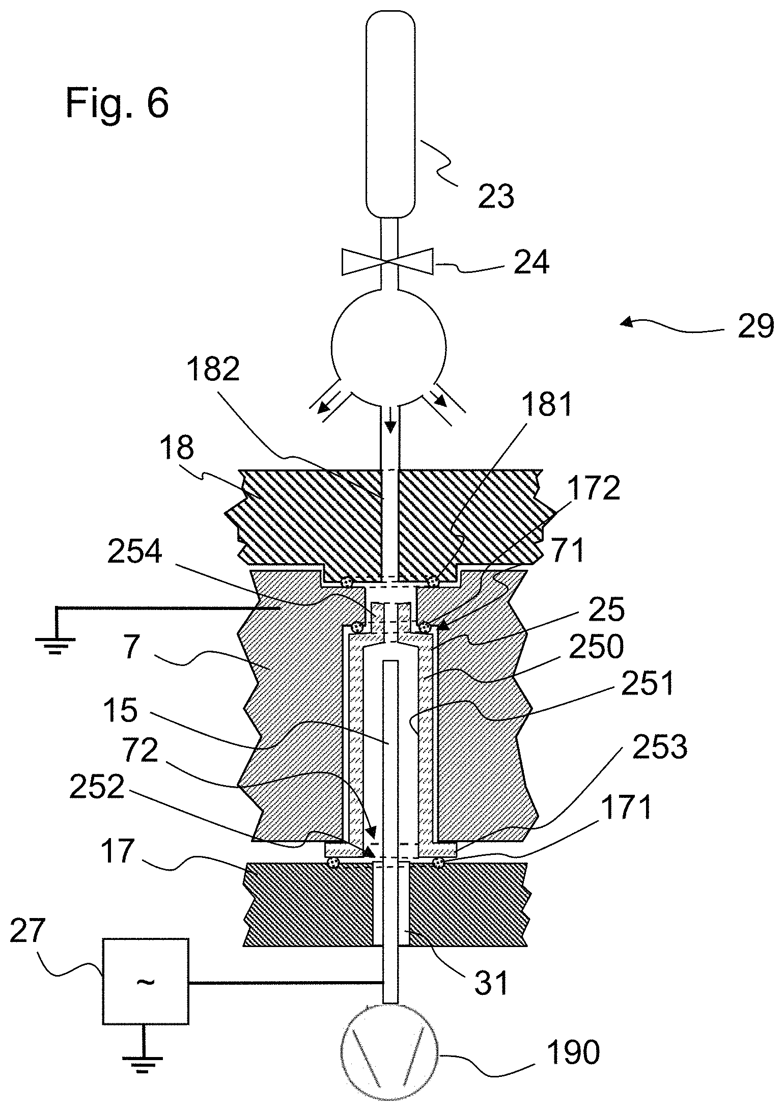 Patent US11772128 Figure 5 – Plasma treatment apparatus for producing coatings