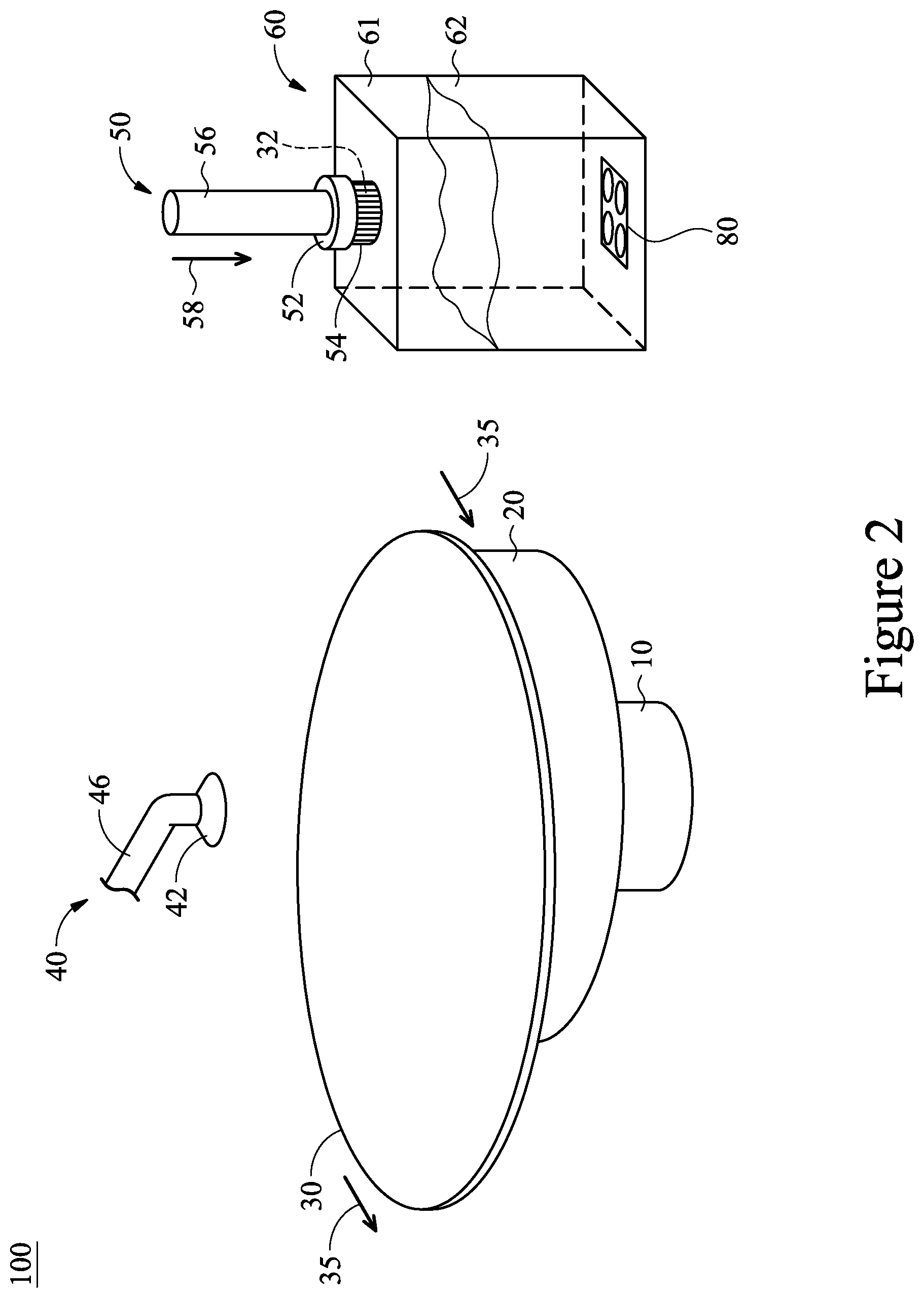 Patent US11772134 Figure 3 – Sonic cleaning of brush