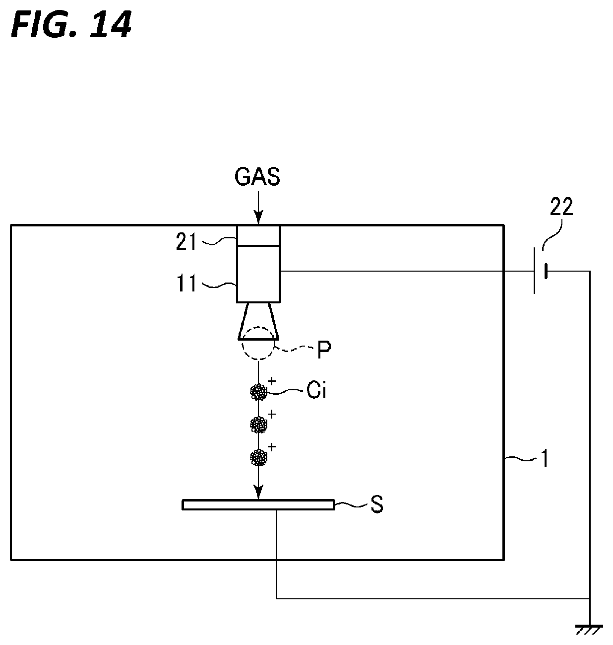 Patent US11772138 Figure 10 – Processing apparatus and processing method, and gas cluster generating apparatus and gas cluster generating method