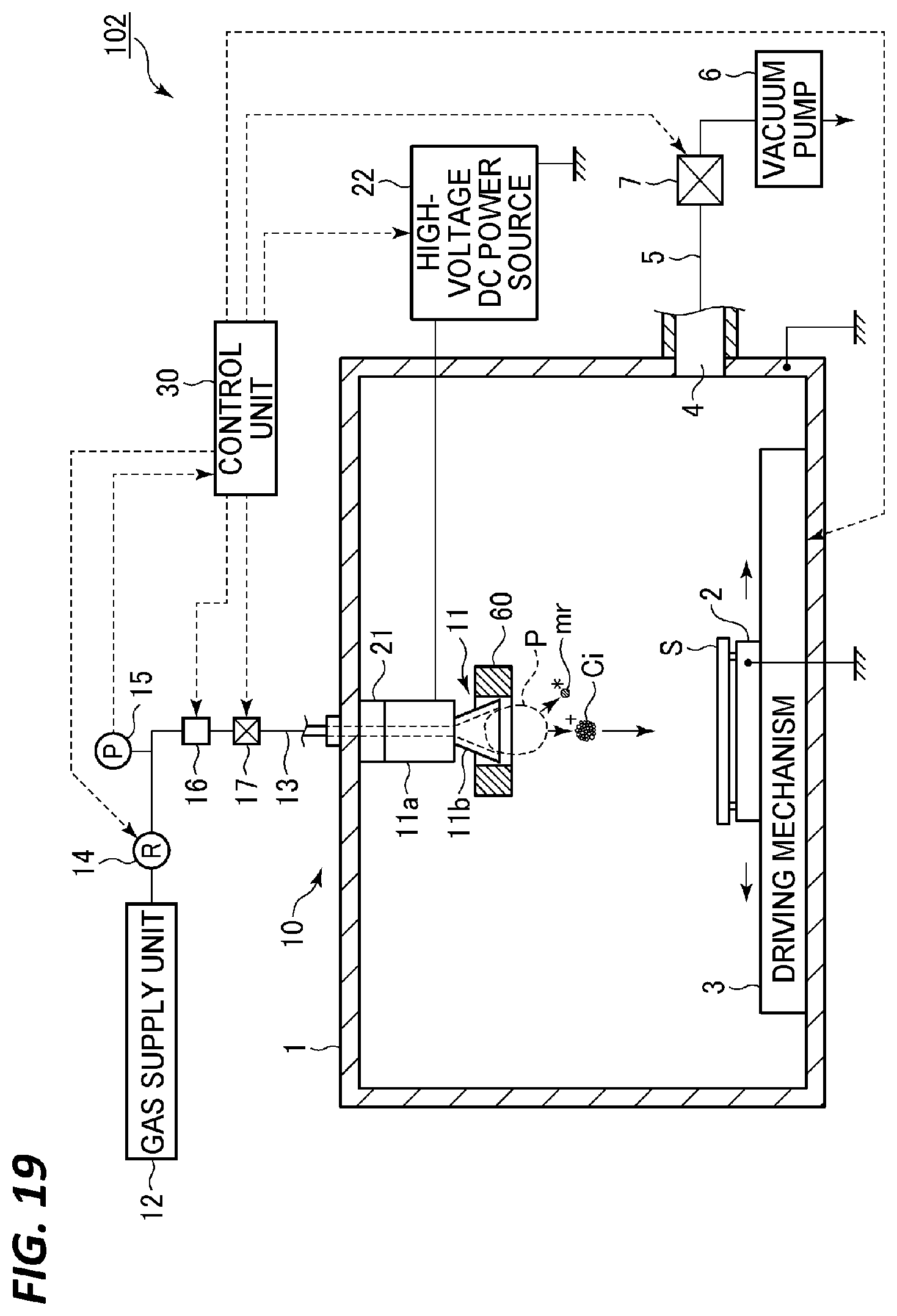 Patent US11772138 Figure 14 – Processing apparatus and processing method, and gas cluster generating apparatus and gas cluster generating method