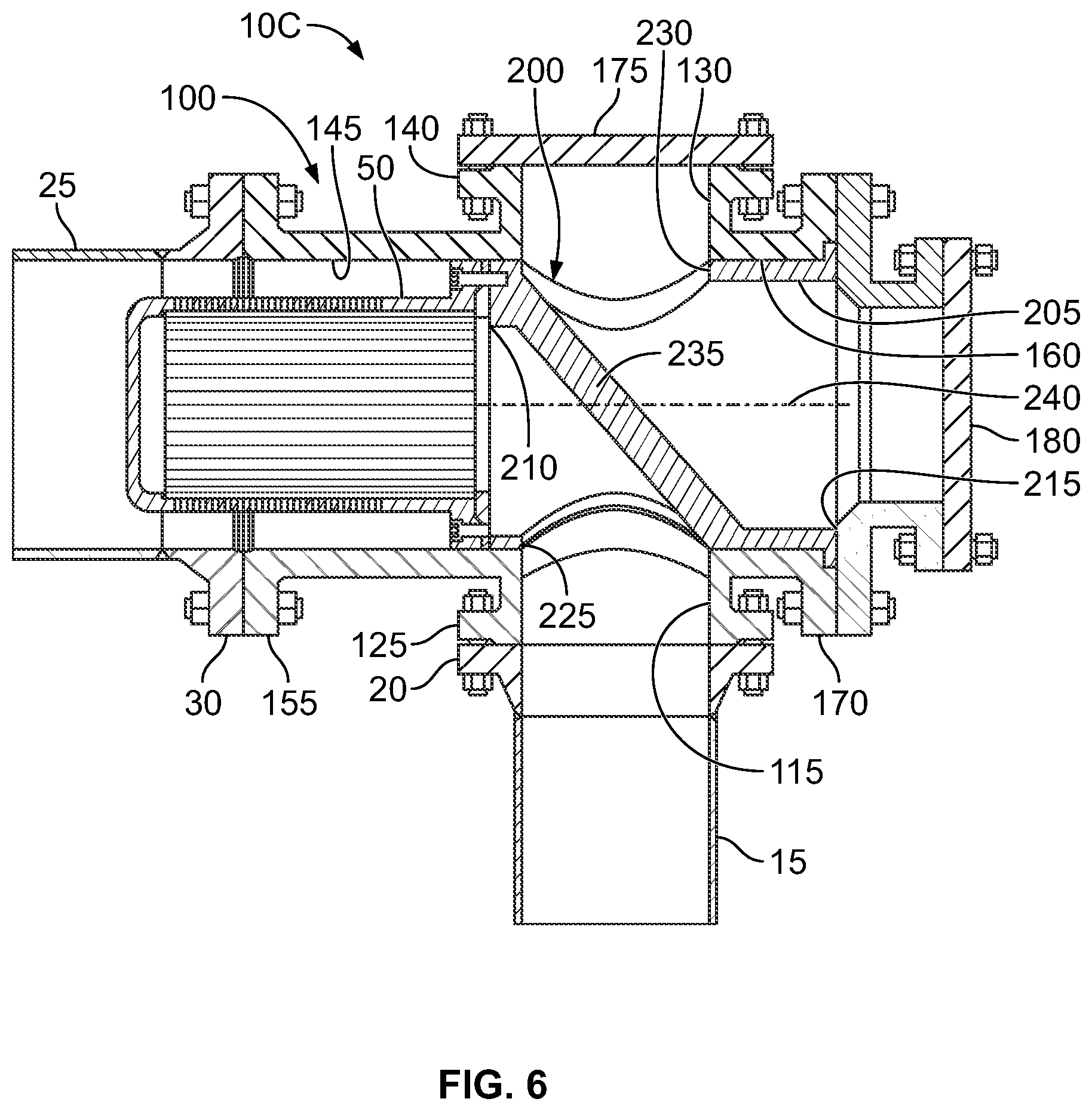 Patent US11772139 Figure 6 – Pipe cleaning assembly and method of cleaning a piping system using the same