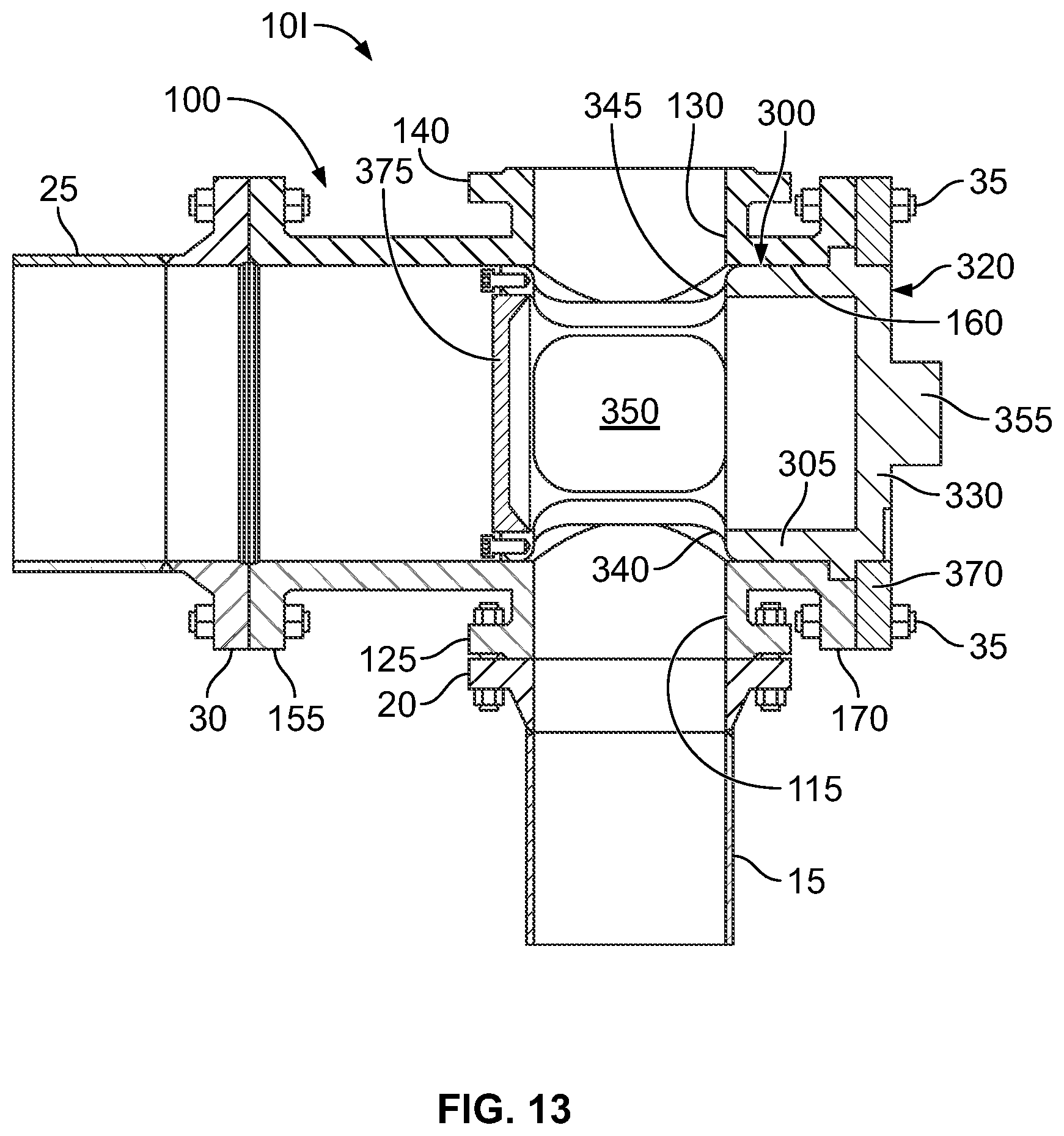 Patent US11772139 Figure 13 – Pipe cleaning assembly and method of cleaning a piping system using the same