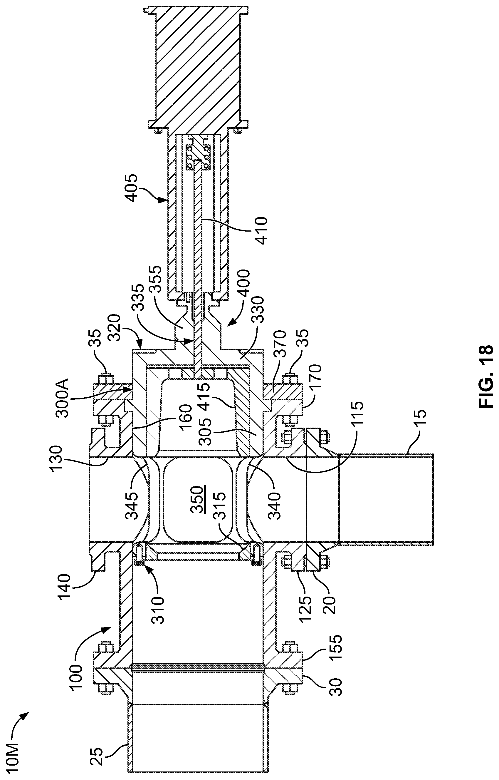 Patent US11772139 Figure 18 – Pipe cleaning assembly and method of cleaning a piping system using the same