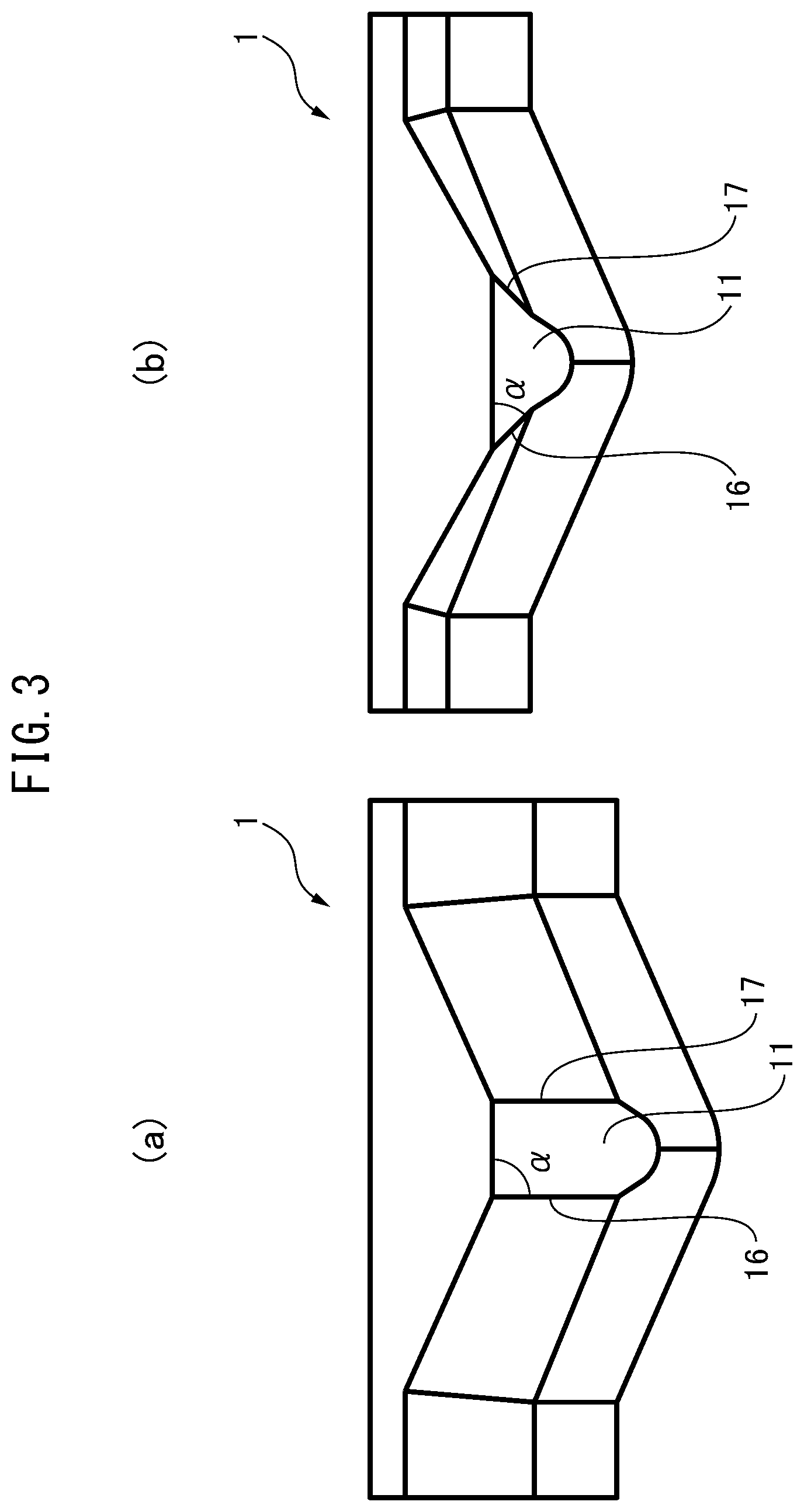 Patent US11772147 Figure 3 – Stretch flanging tool, stretch flanging method using the same, and member with stretch flange