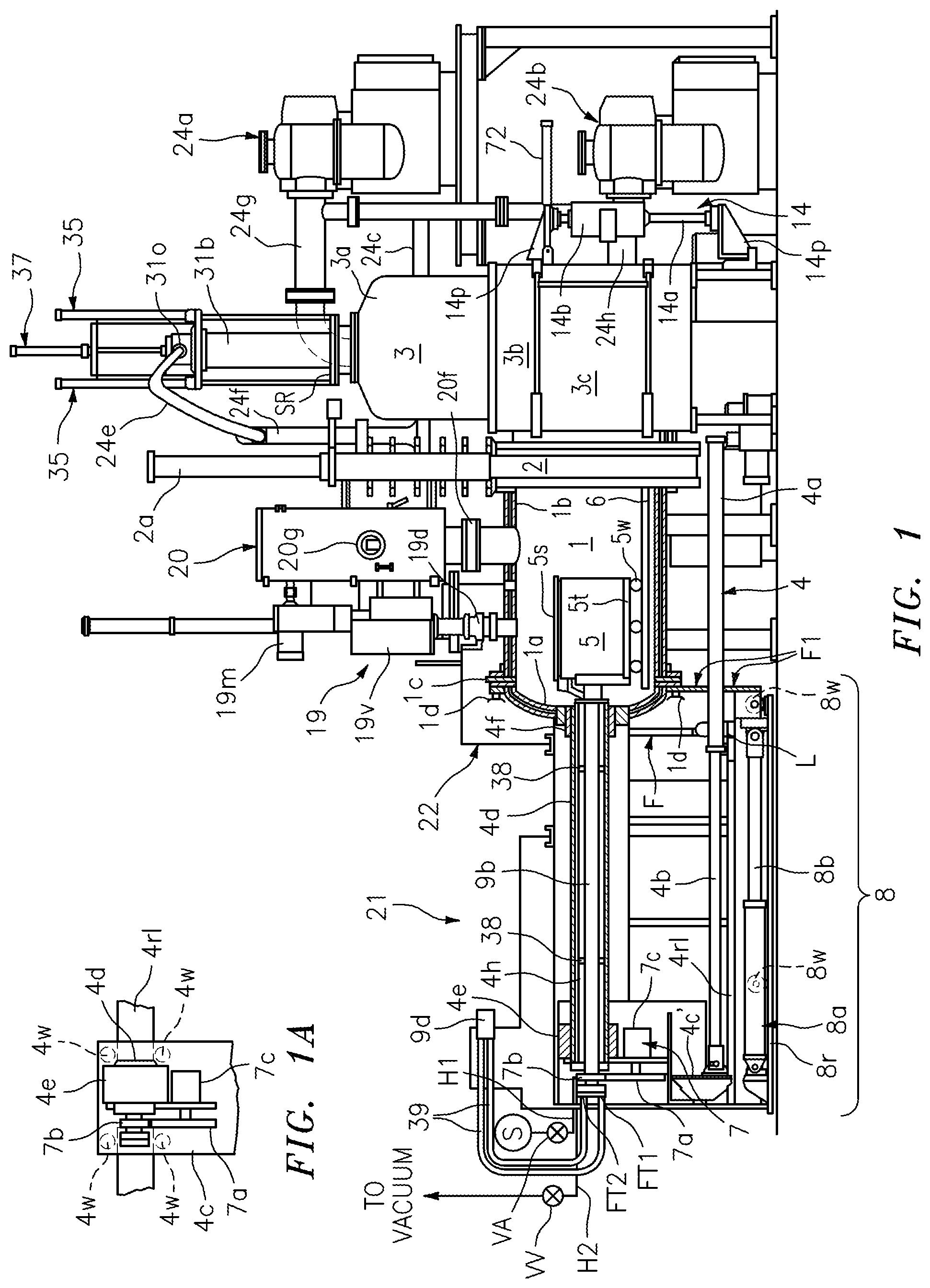 Patent US11772152 Figure 1 – Countergravity casting apparatus and desulfurization methods