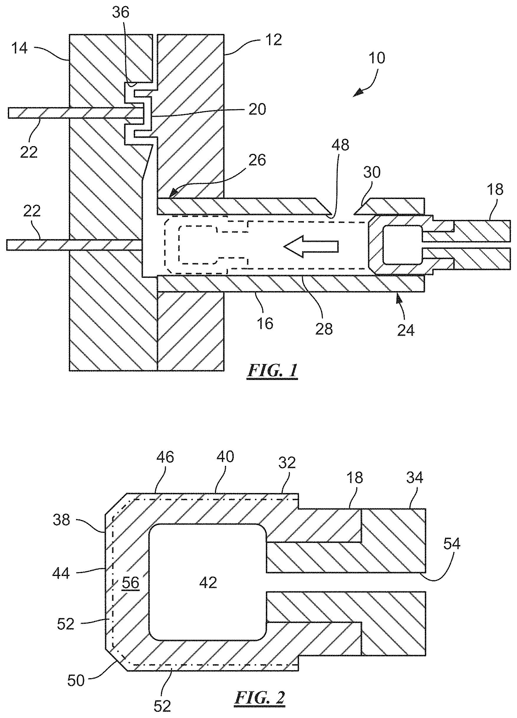 Patent US11772154 — Plunger for die casting and method of making the same — Figure 1