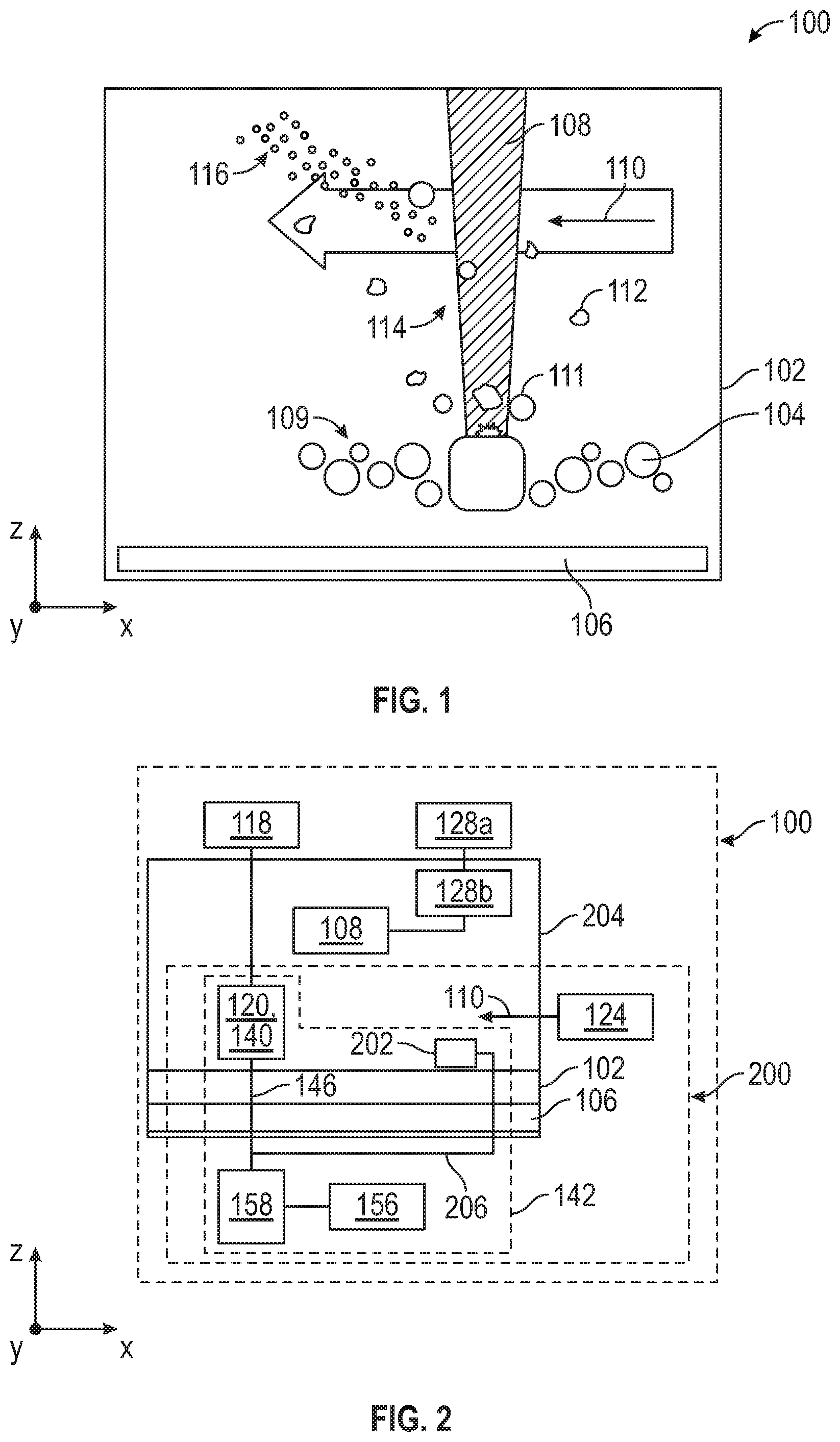 Patent US11772162 Figure 1 – Local collection of contaminants formed during metal powder bed fusion process