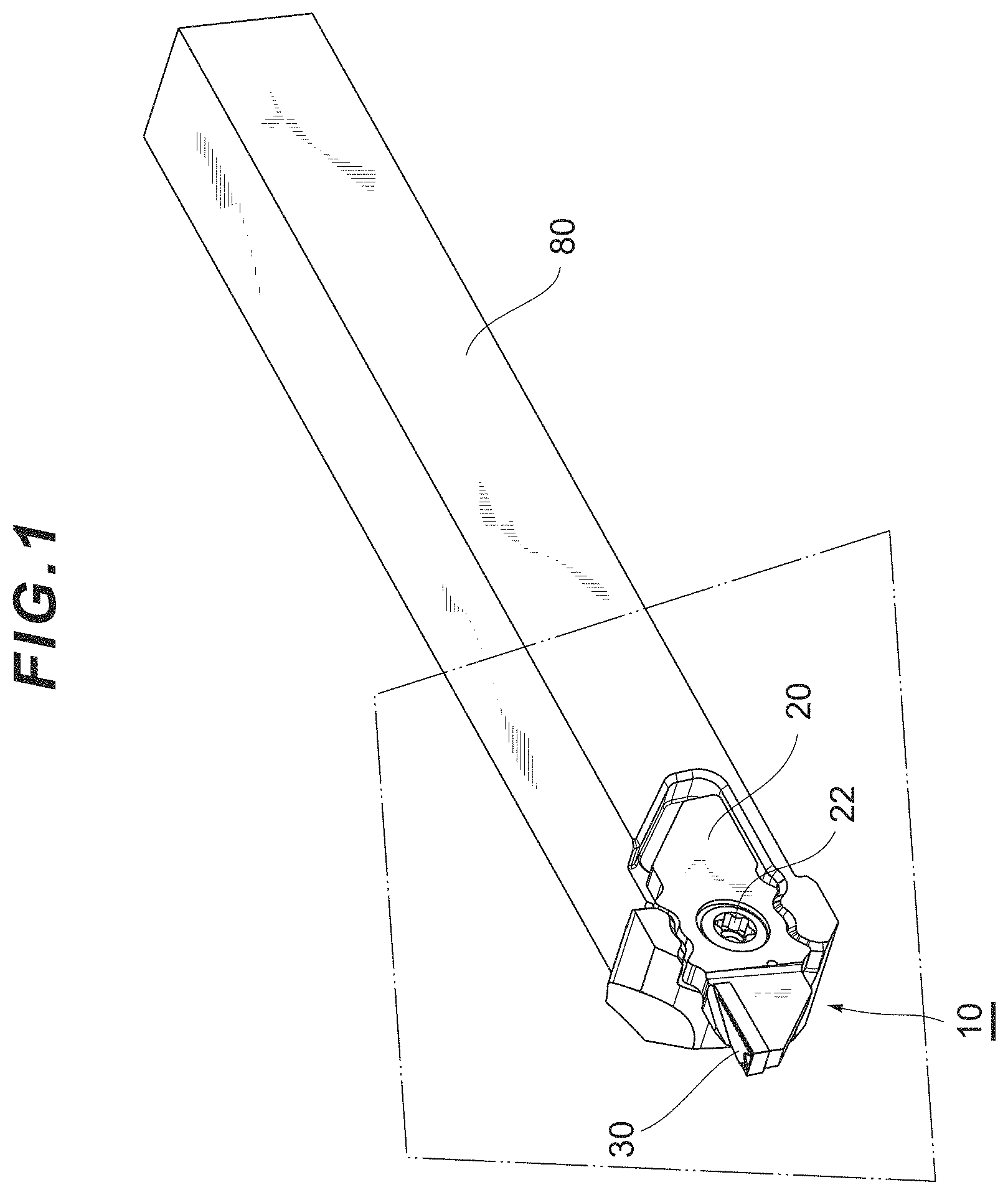 Patent US11772166 Figure 1 – Cutting insert