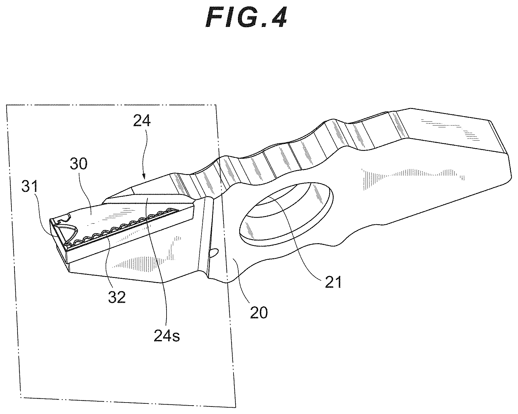 Patent US11772166 Figure 4 – Cutting insert