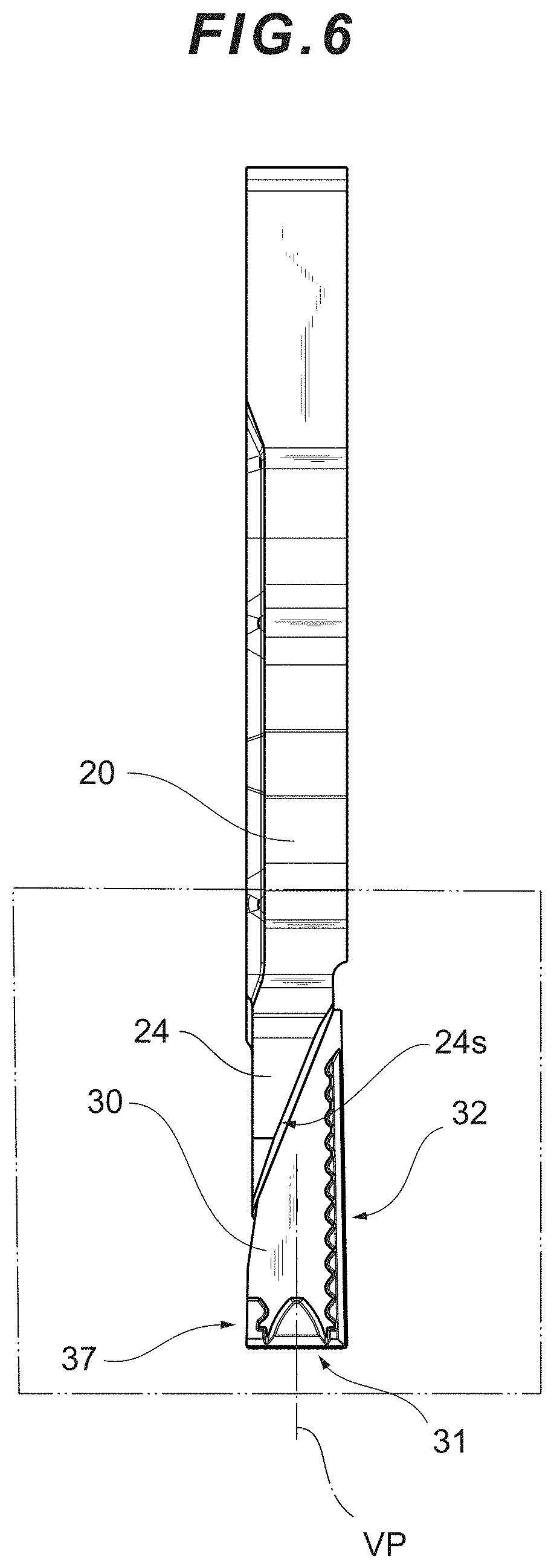 Patent US11772166 Figure 6 – Cutting insert
