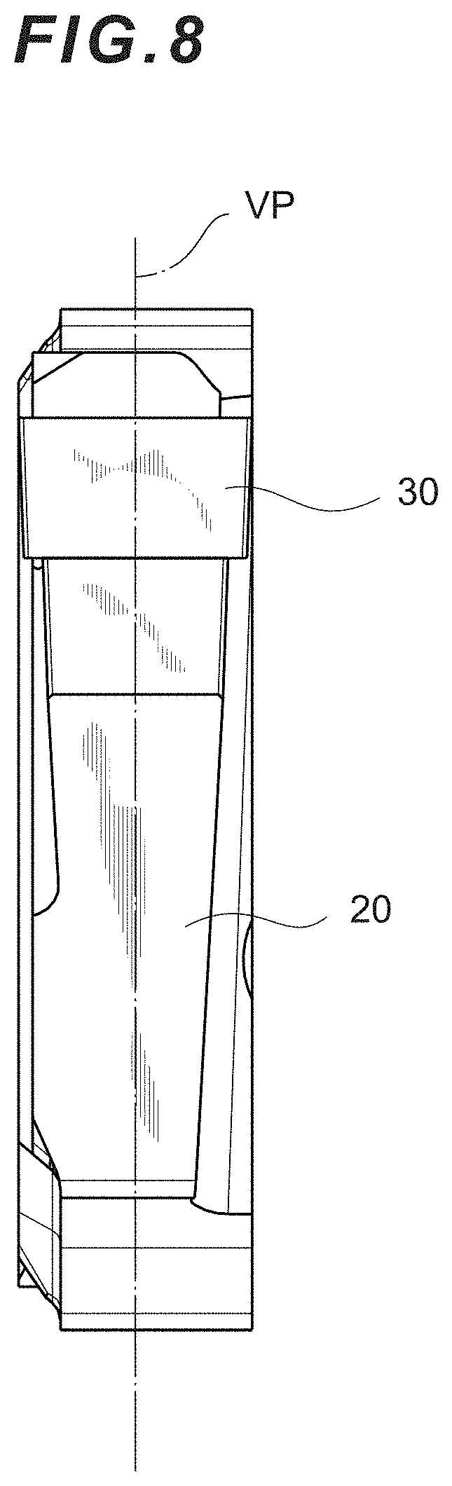 Patent US11772166 Figure 8 – Cutting insert