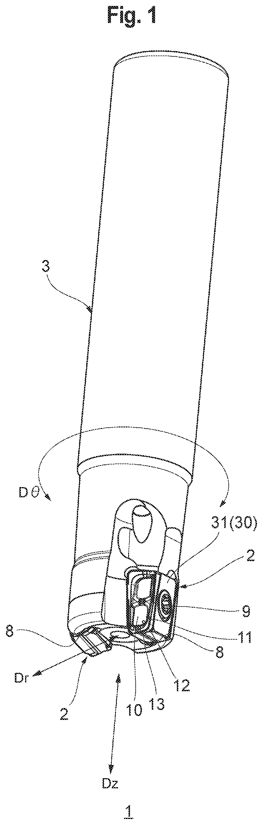 Patent US11772167 Figure 1 – Cutting insert