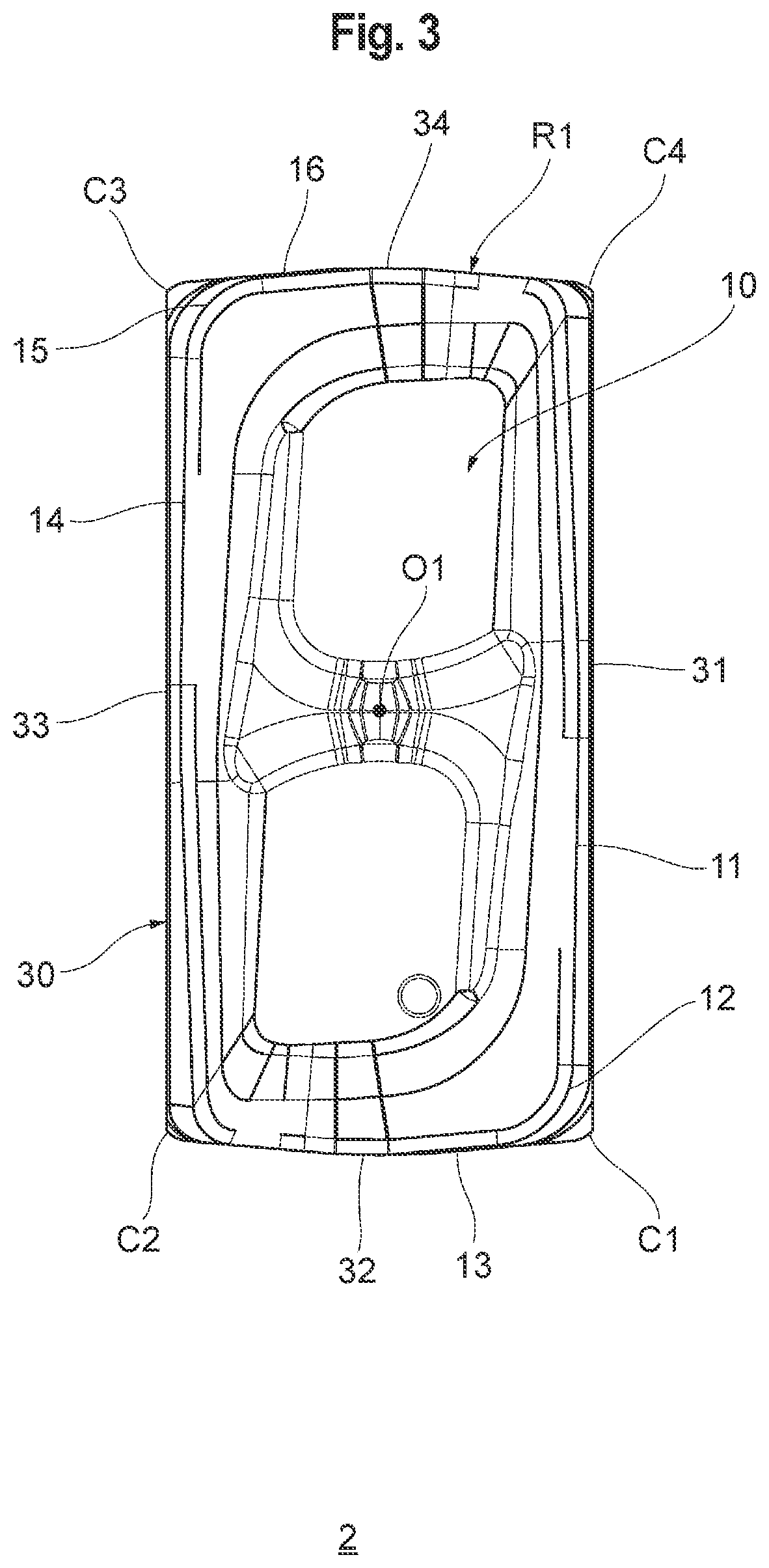 Patent US11772167 Figure 3 – Cutting insert