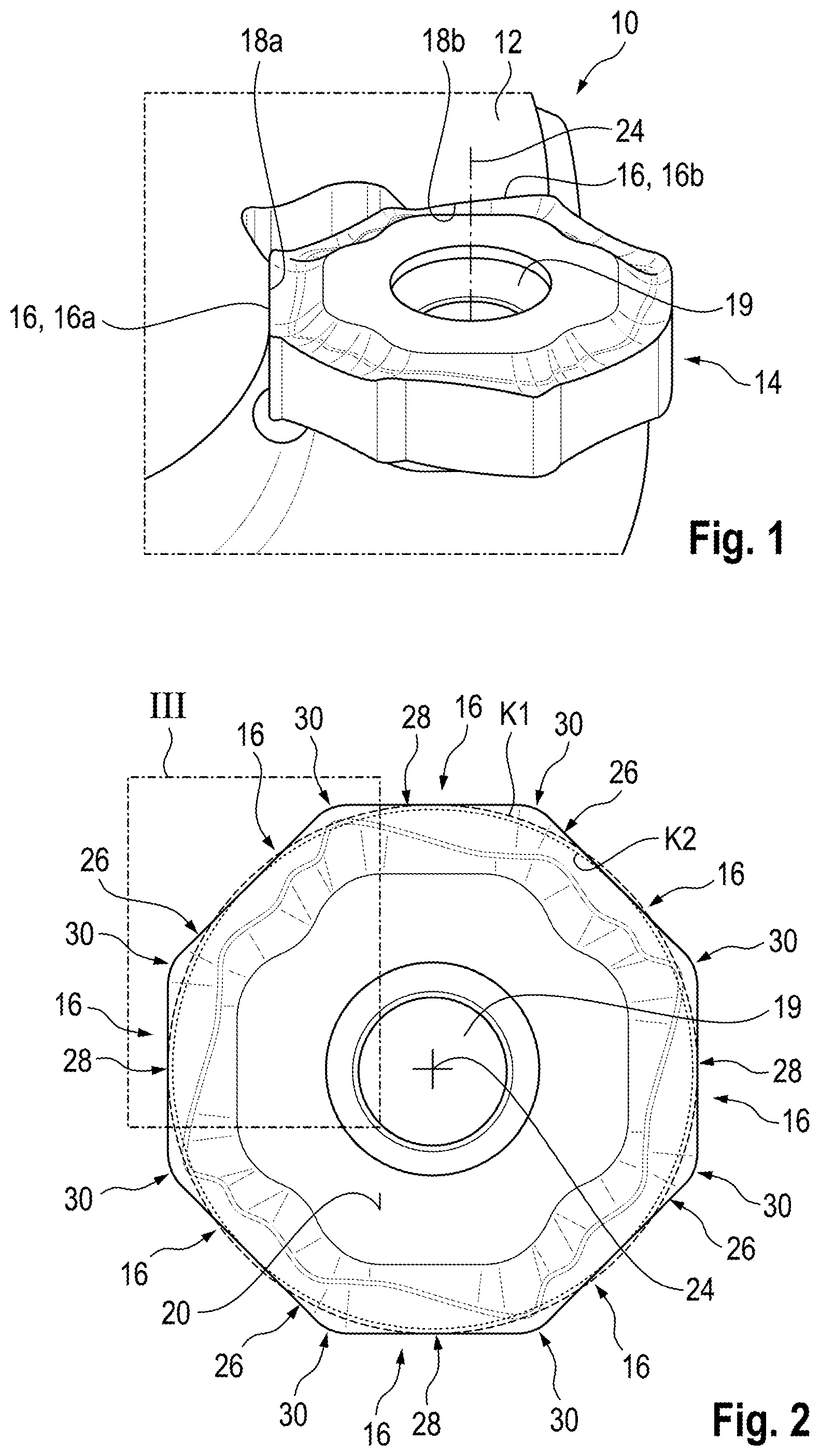 Patent US11772168 — Cutting insert and cutting tool — Figure 1