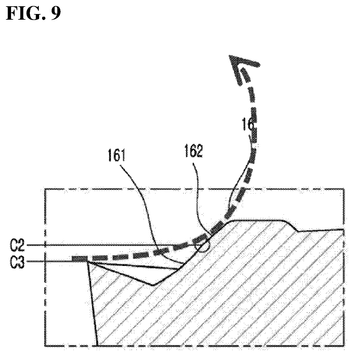 Patent US11772169 Figure 8 – Cutting insert and cutting tool equipped with the same