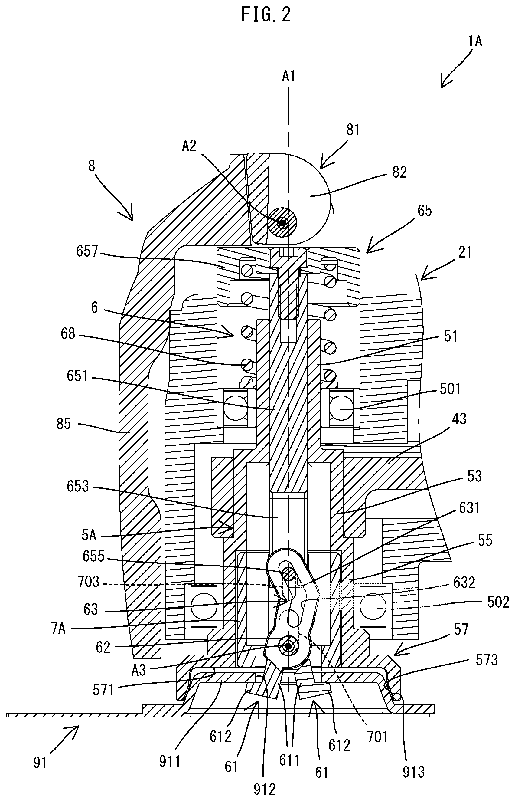 Patent US11772171 Figure 2 – Power tool