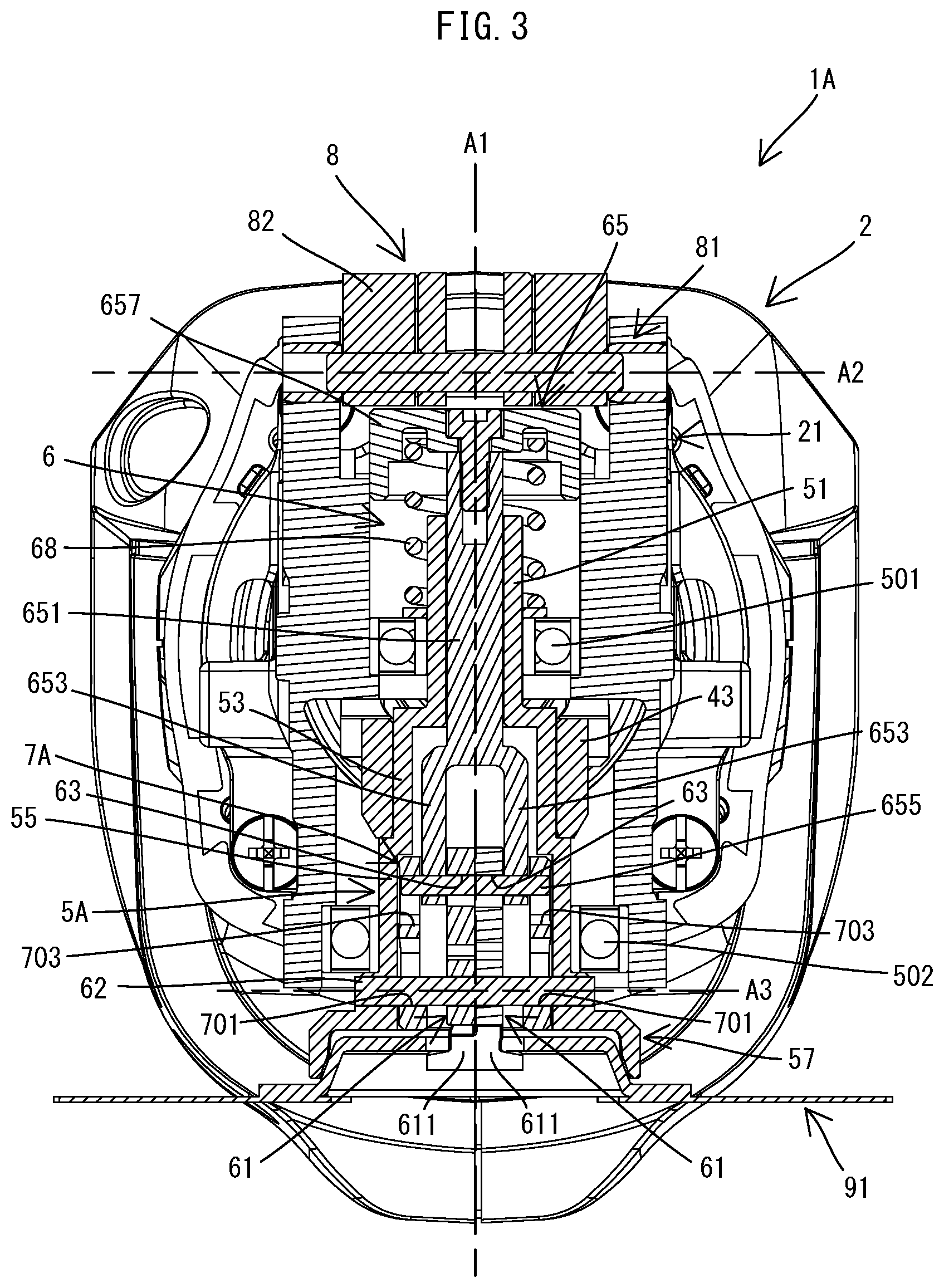 Patent US11772171 Figure 3 – Power tool