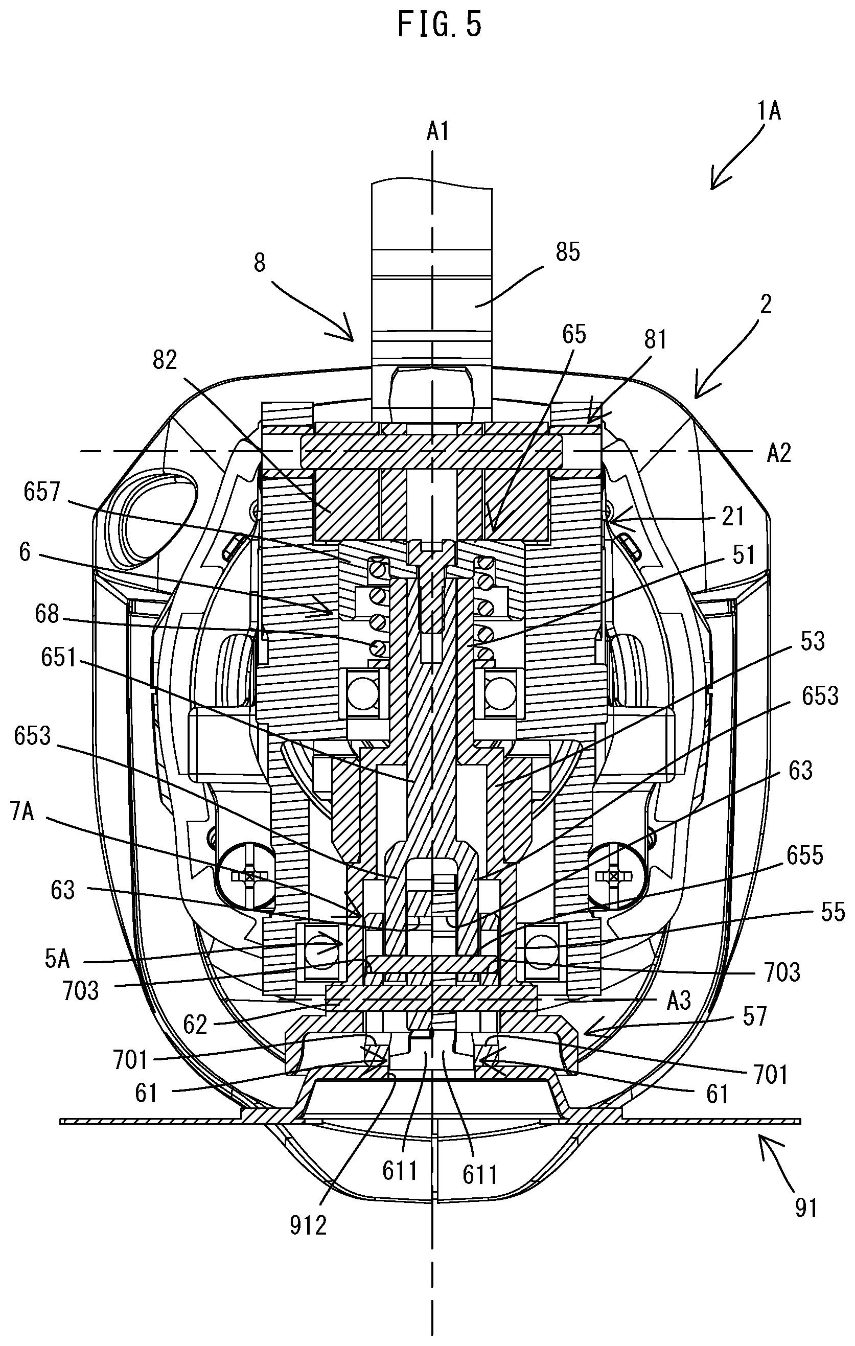 Patent US11772171 Figure 5 – Power tool