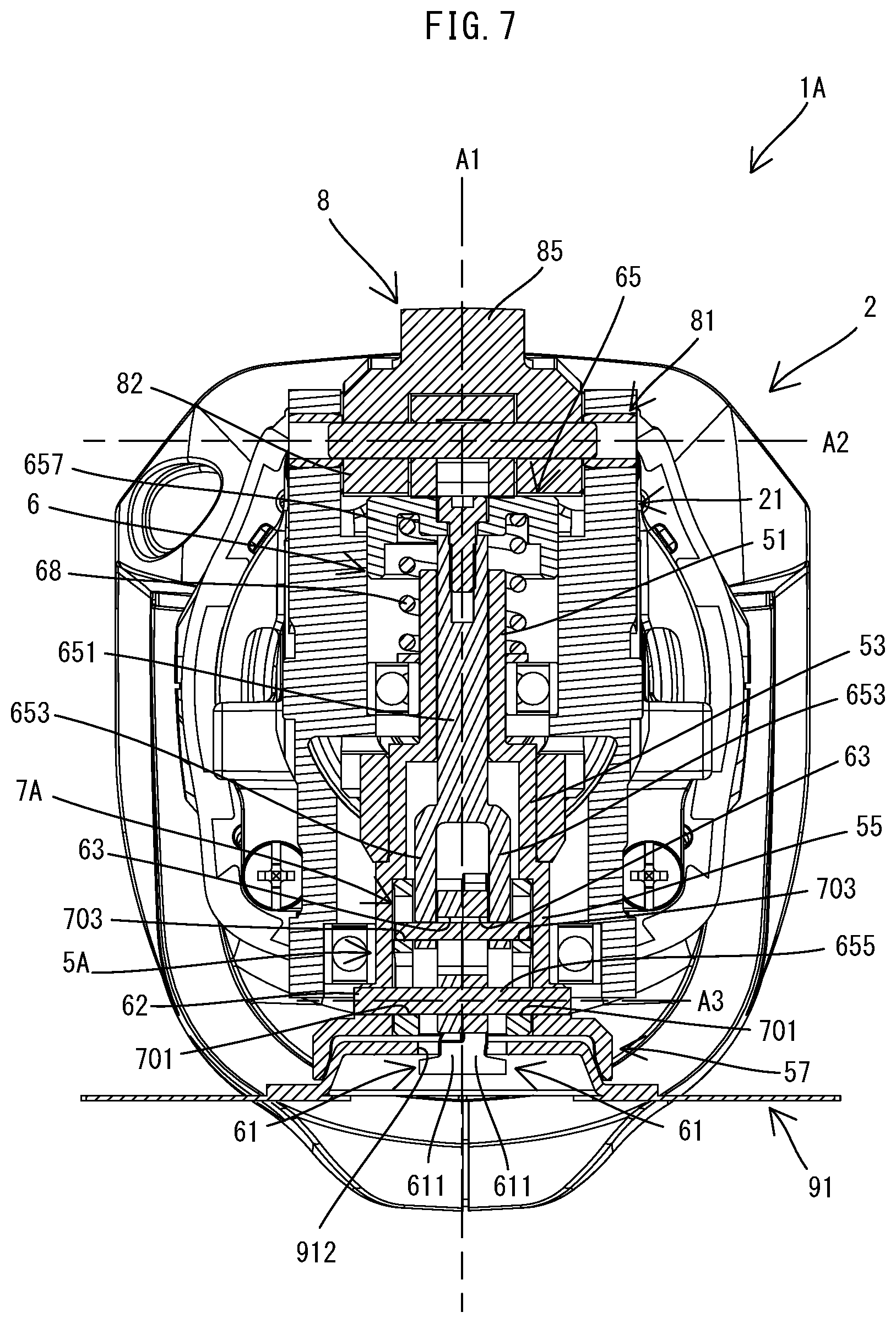 Patent US11772171 Figure 7 – Power tool