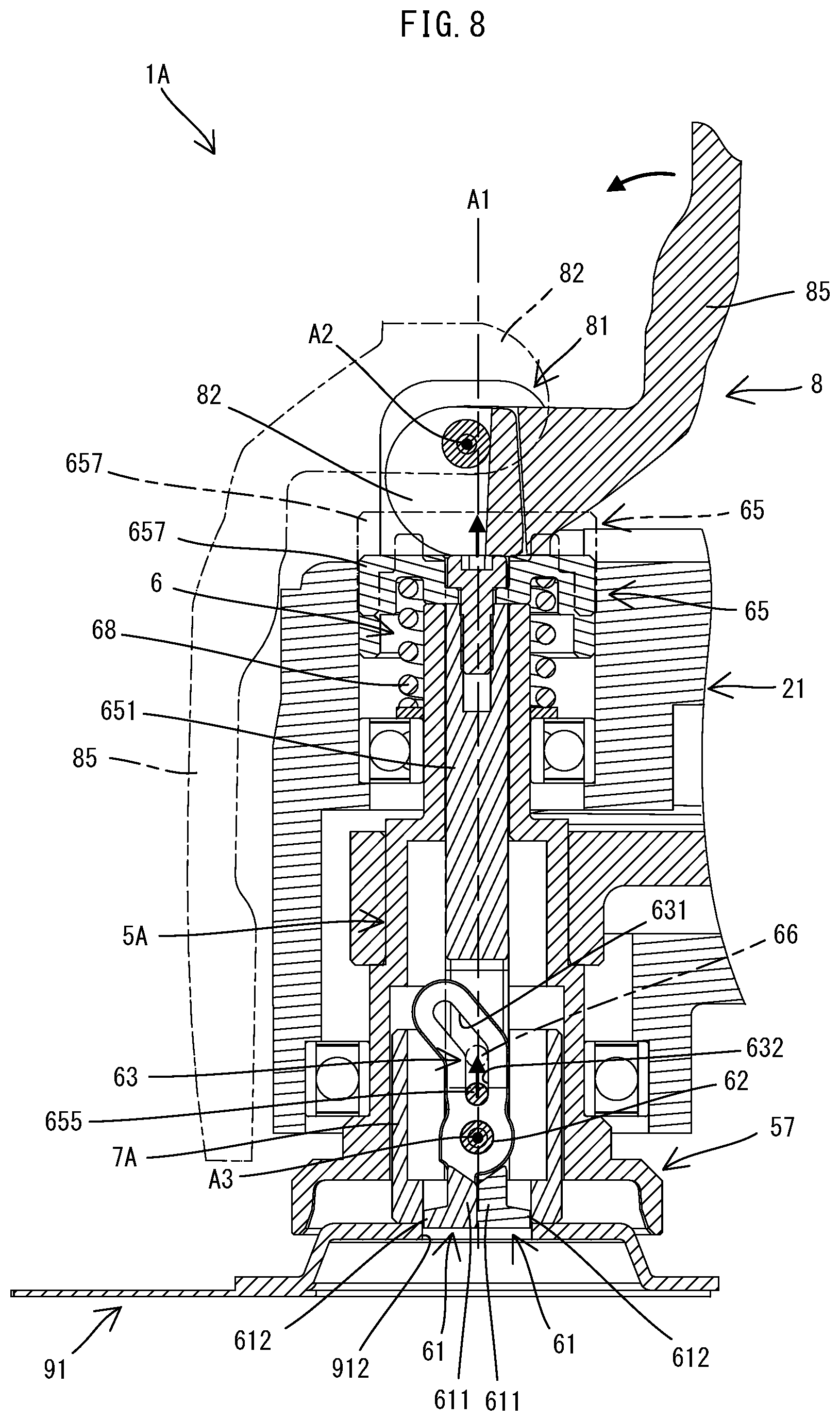 Patent US11772171 Figure 8 – Power tool