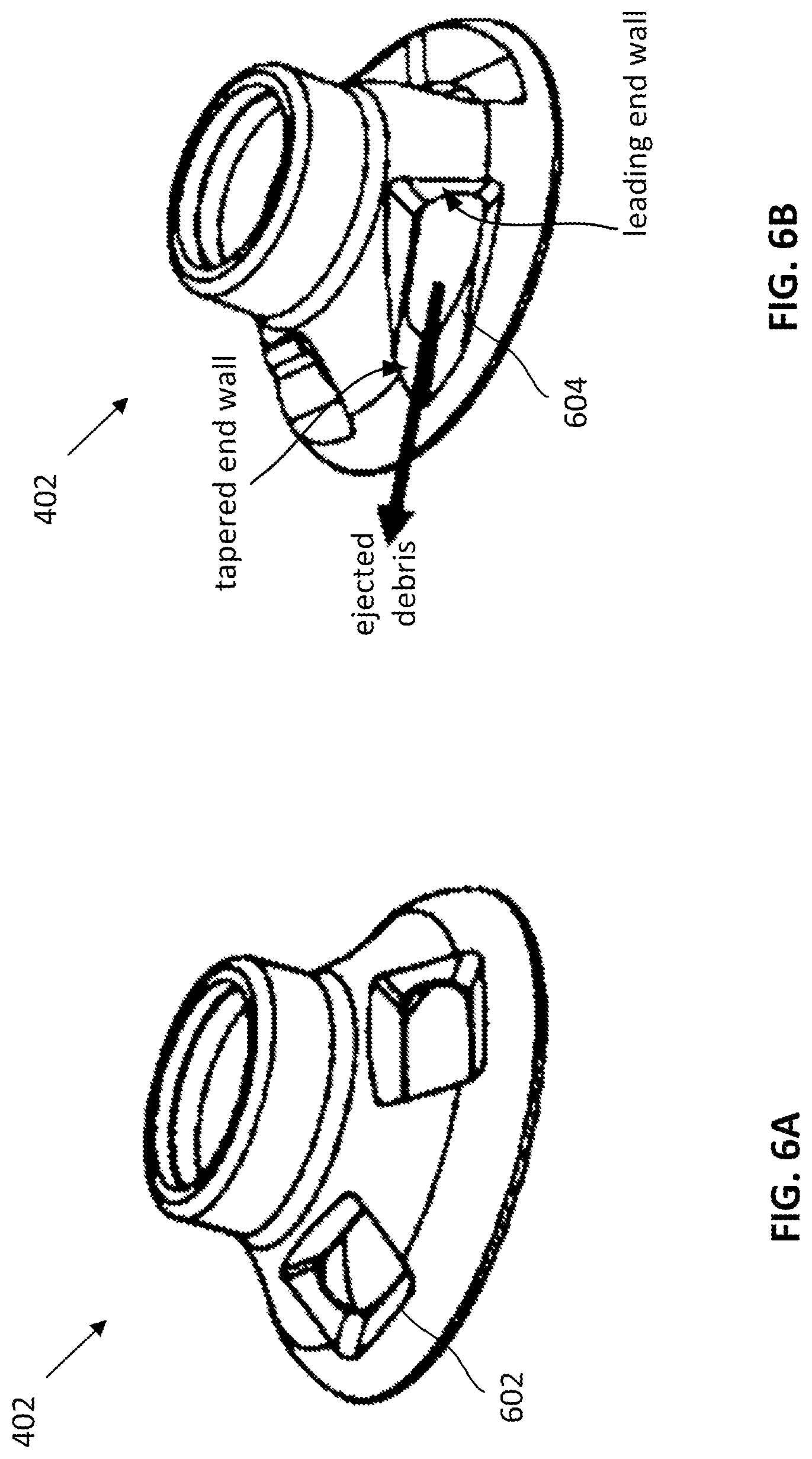 Patent US11772172 Figure 6 – Debris ejection techniques for drilling tools