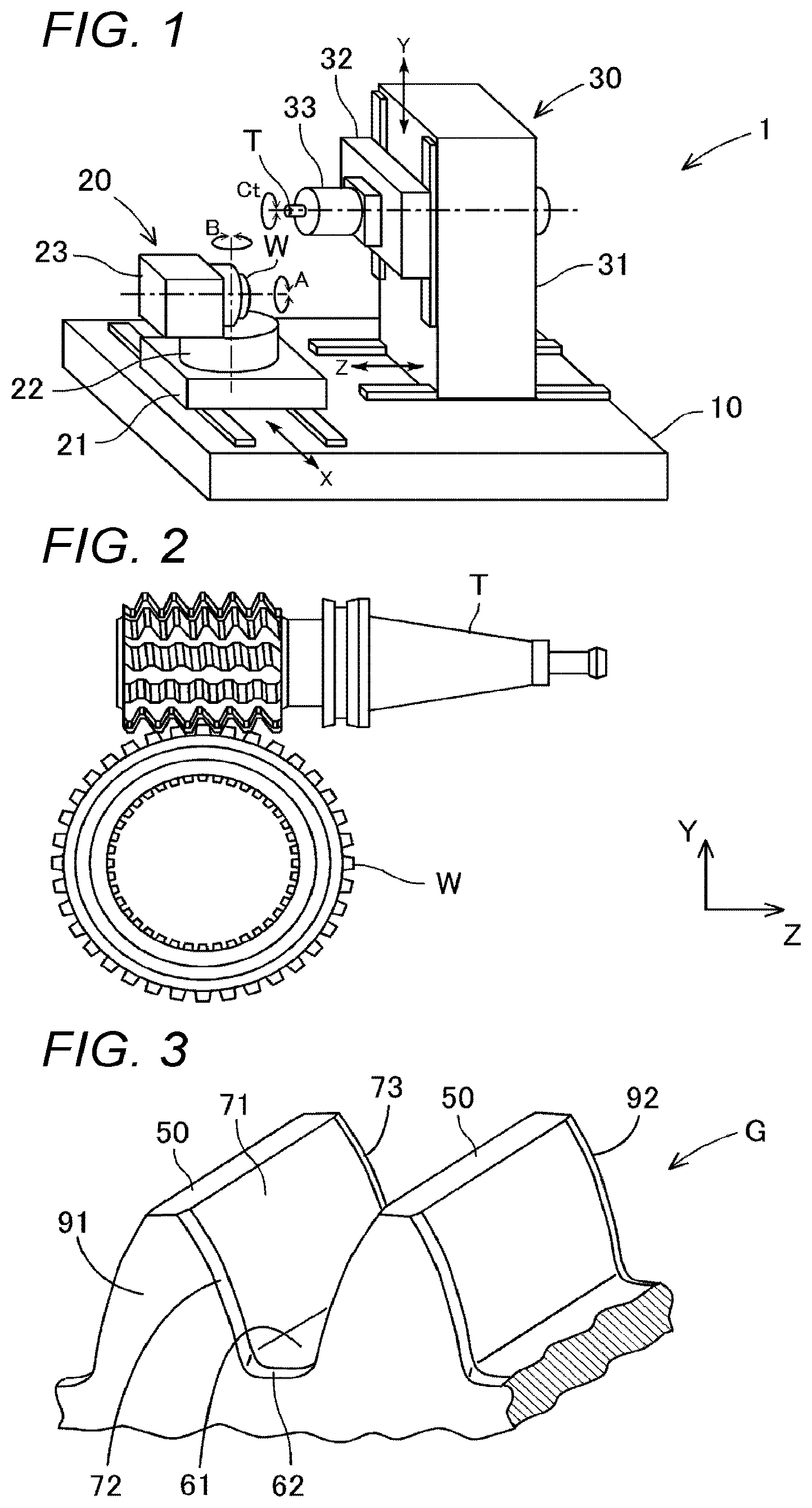 Patent US11772175 Figure 1 – Gear machining apparatus and machining condition determination device