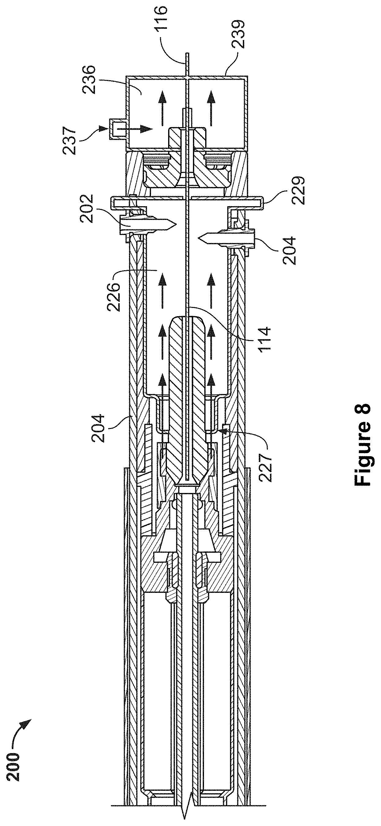 Patent US11772182 Figure 8 – Systems and methods for gas control during welding wire pretreatments