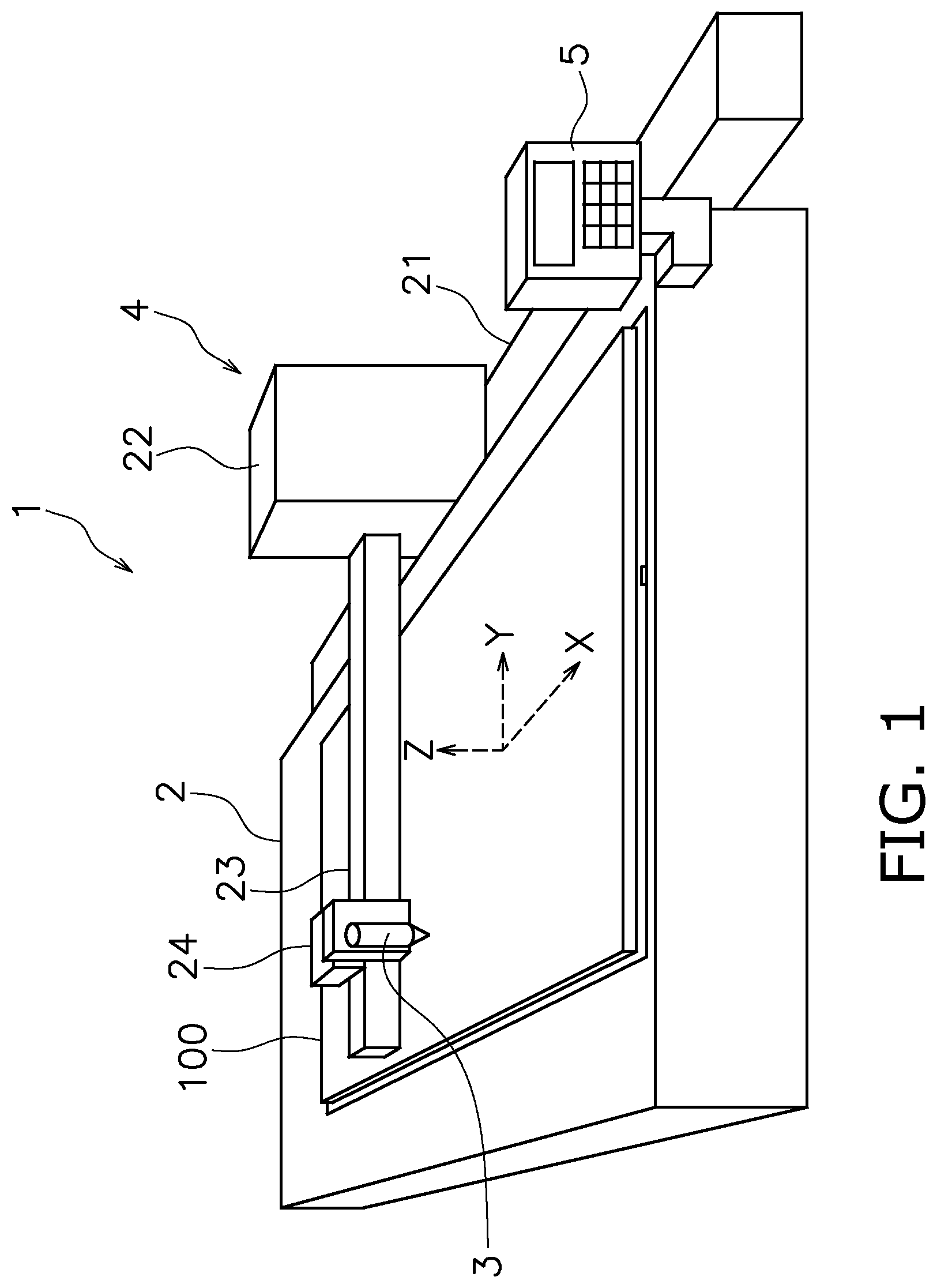 Patent US11772183 Figure 1 – Plasma cutting machine and method for controlling plasma cutting machine