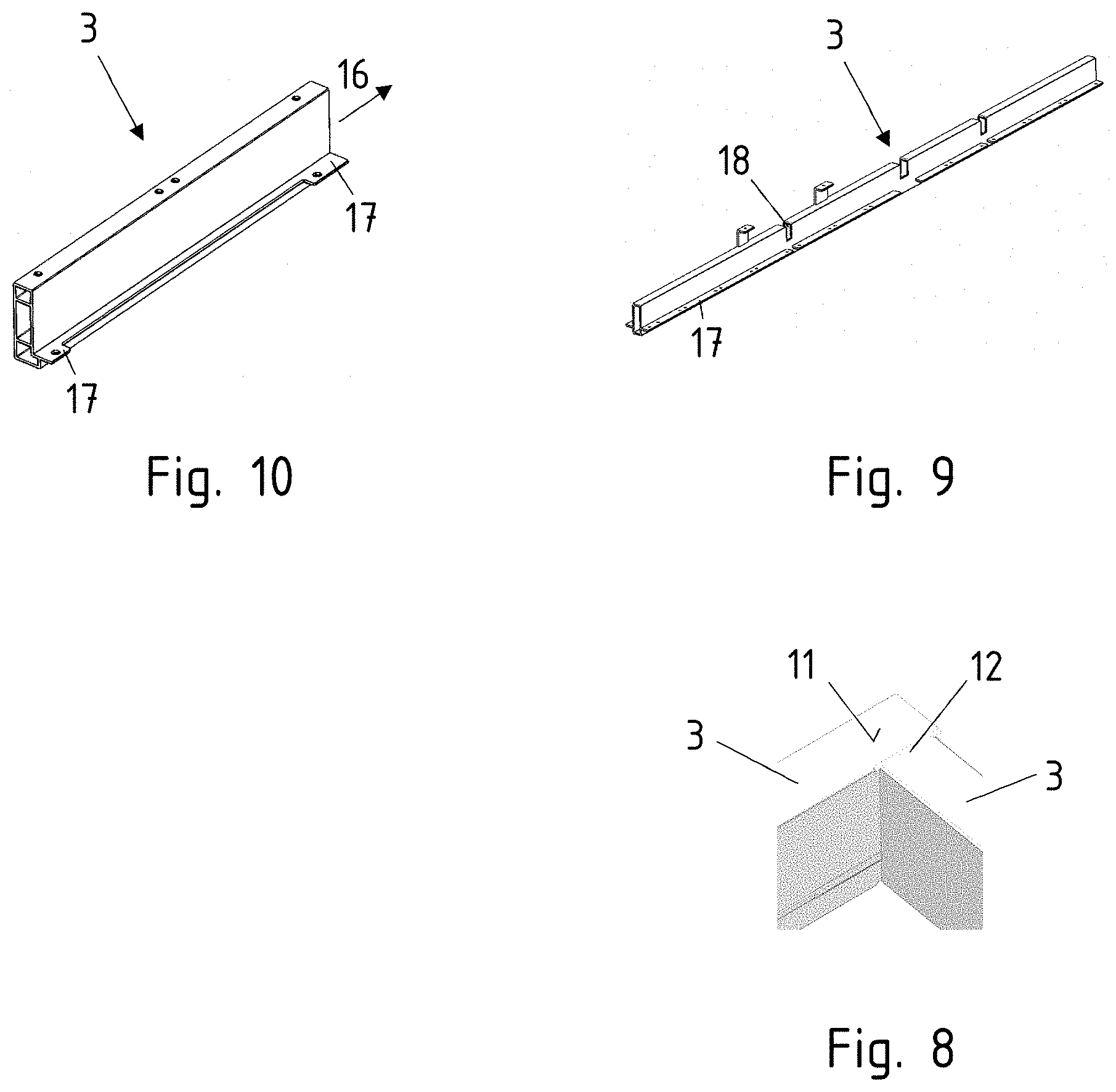 Patent US11772192 Figure 6 – Battery carrier composed of lightweight metal profiles with calibrated ends, and method for the production thereof