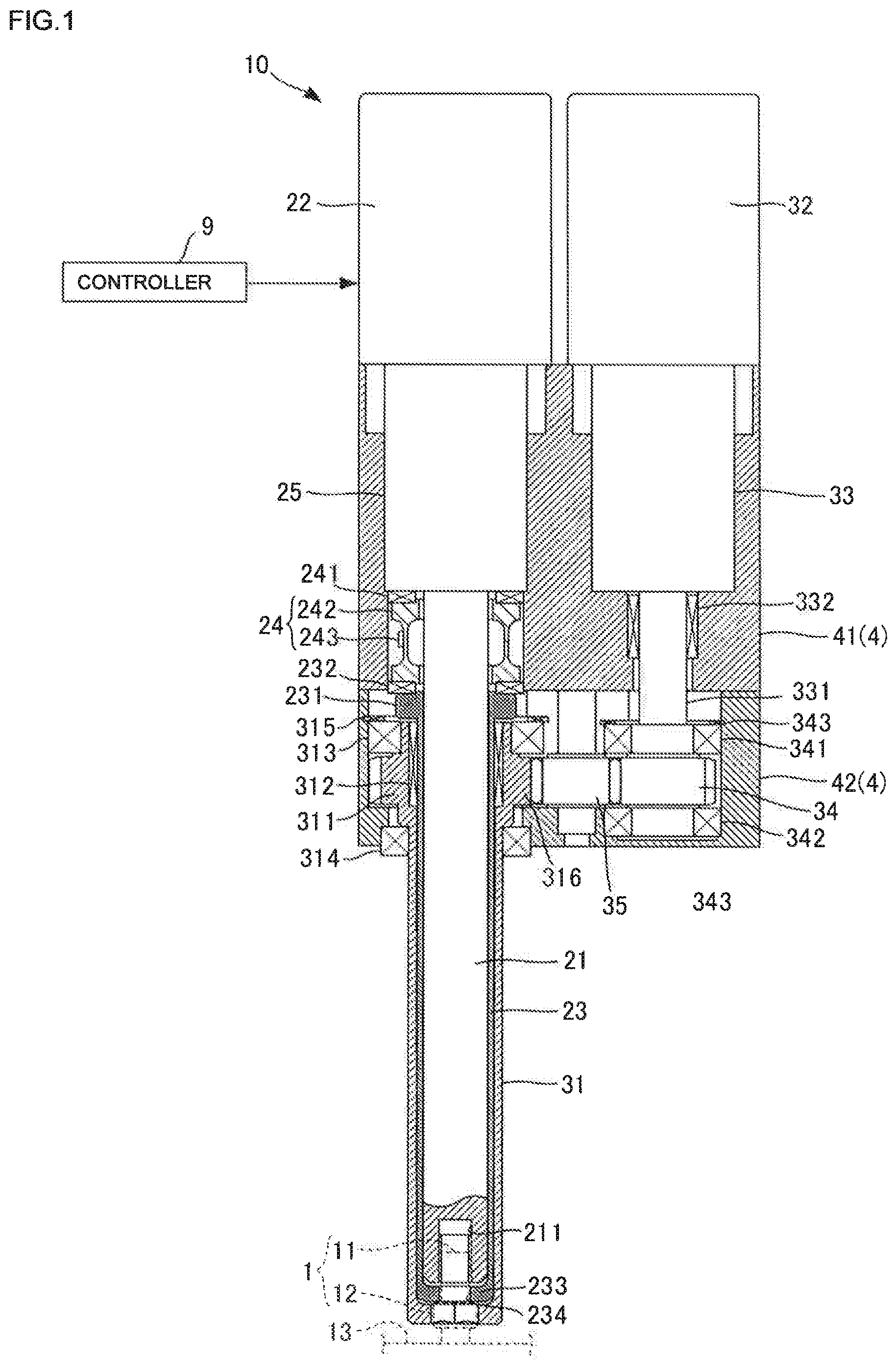 Patent US11772213 Figure 1 – Tightening device