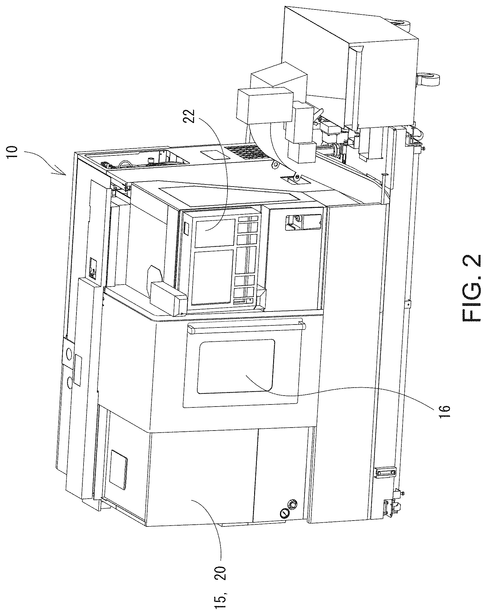 Patent US11772216 Figure 2 – Machine tool