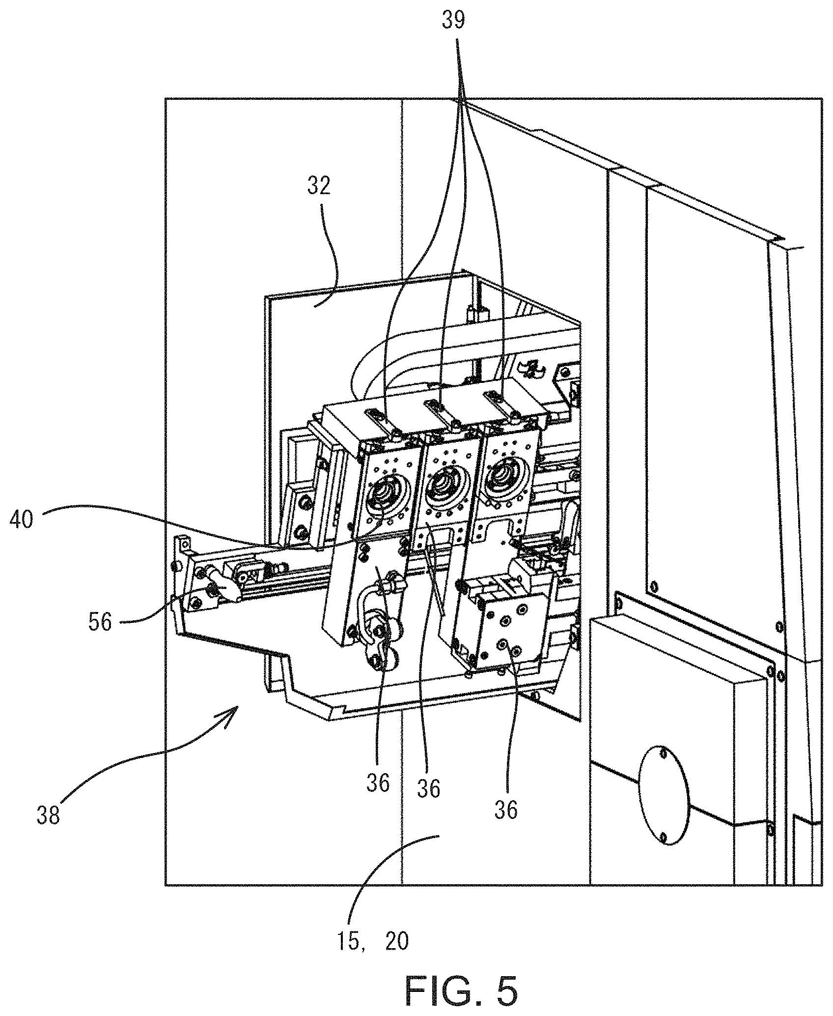 Patent US11772216 Figure 5 – Machine tool