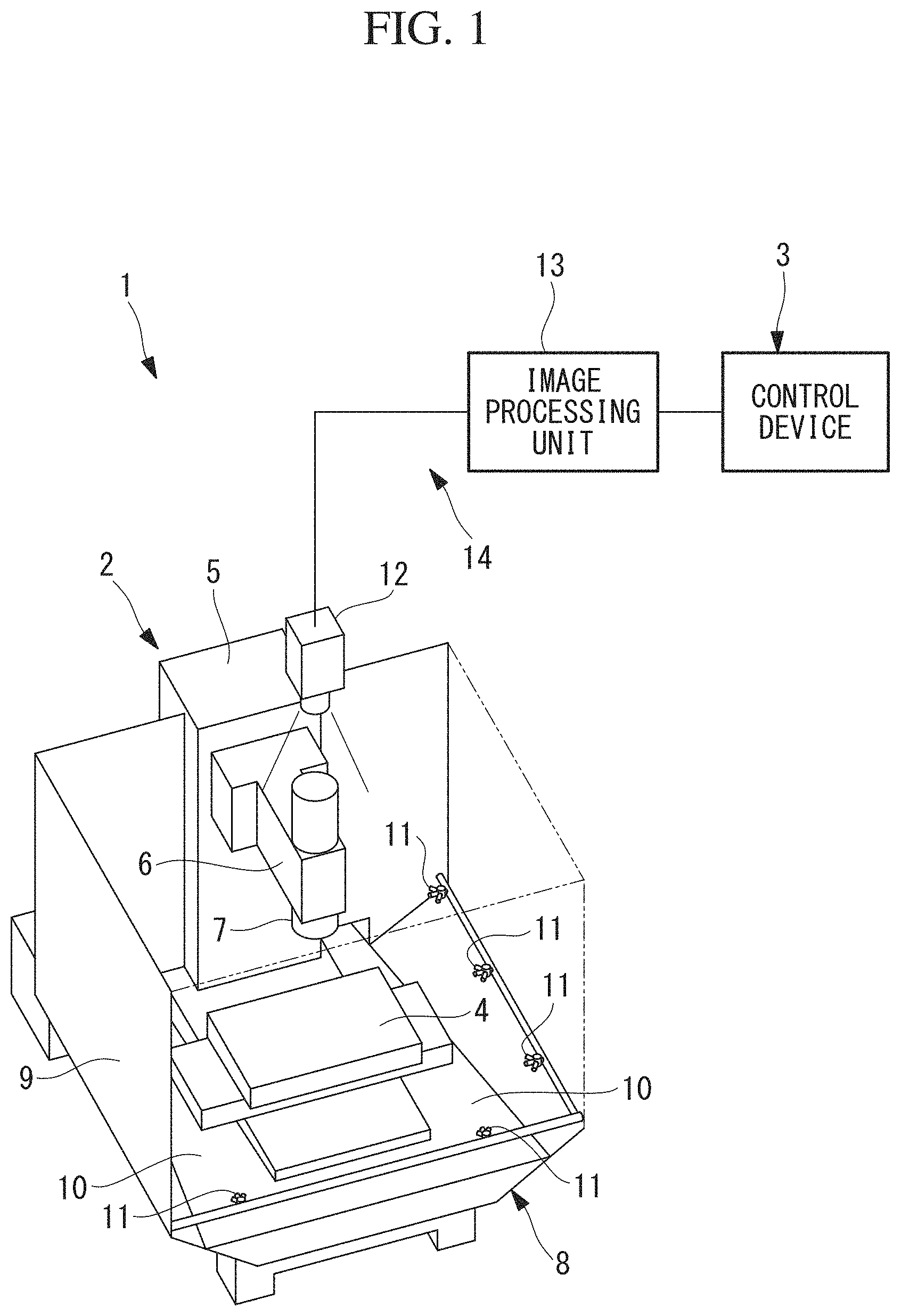 Patent US11772220 Figure 1 – Machine tool system