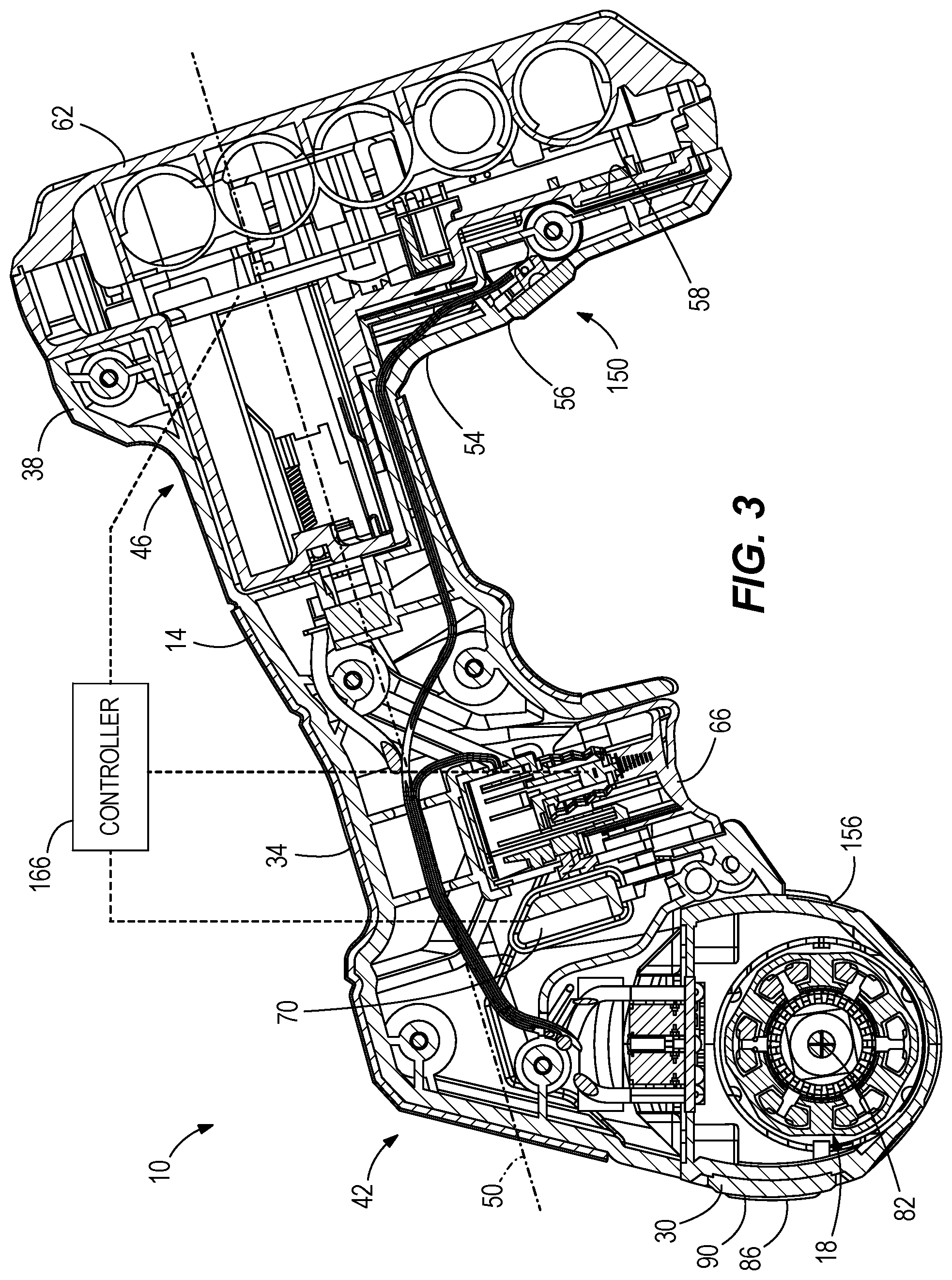 Patent US11772224 Figure 3 – Compact multi-material cut-off tool