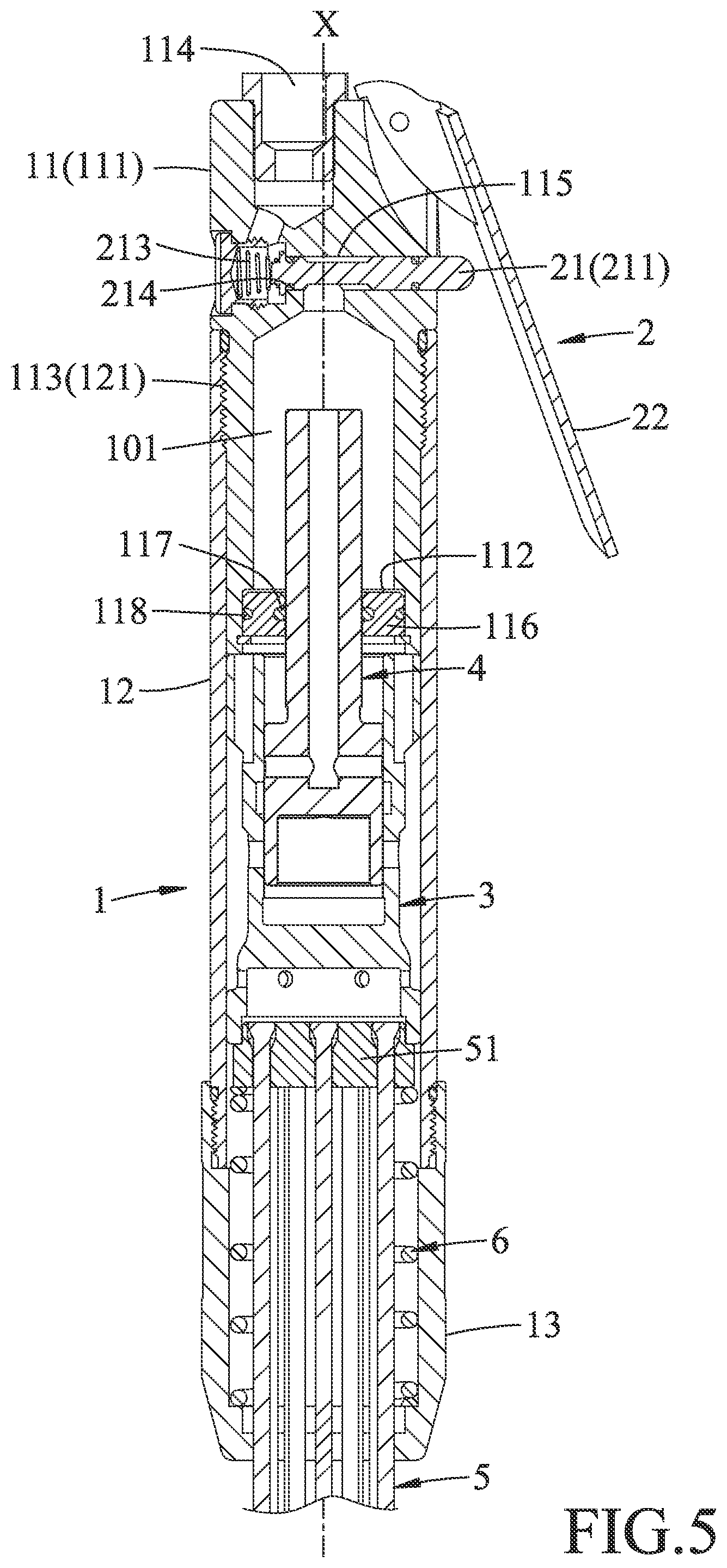 Patent US11772225 Figure 5 – Pneumatic device