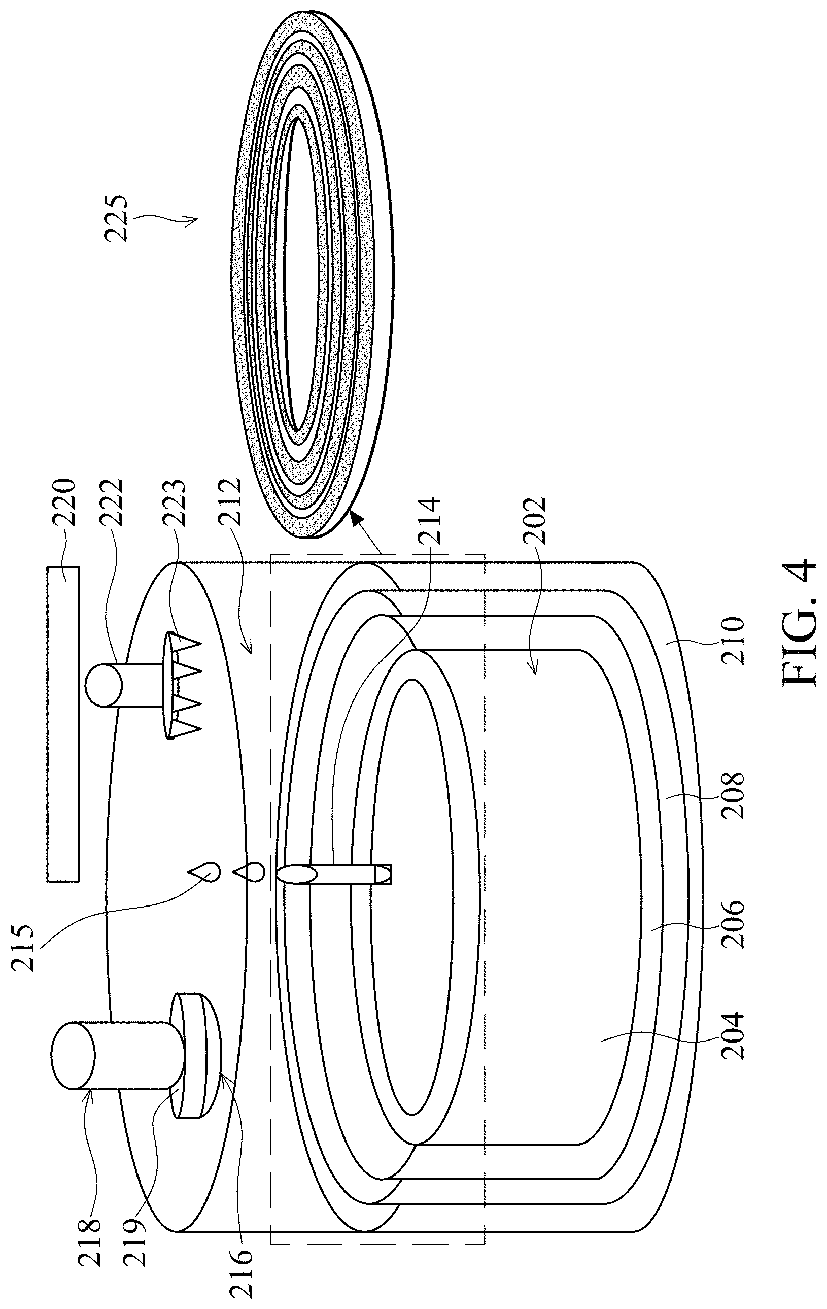 Patent US11772228 Figure 4 – Chemical mechanical polishing apparatus including a multi-zone platen