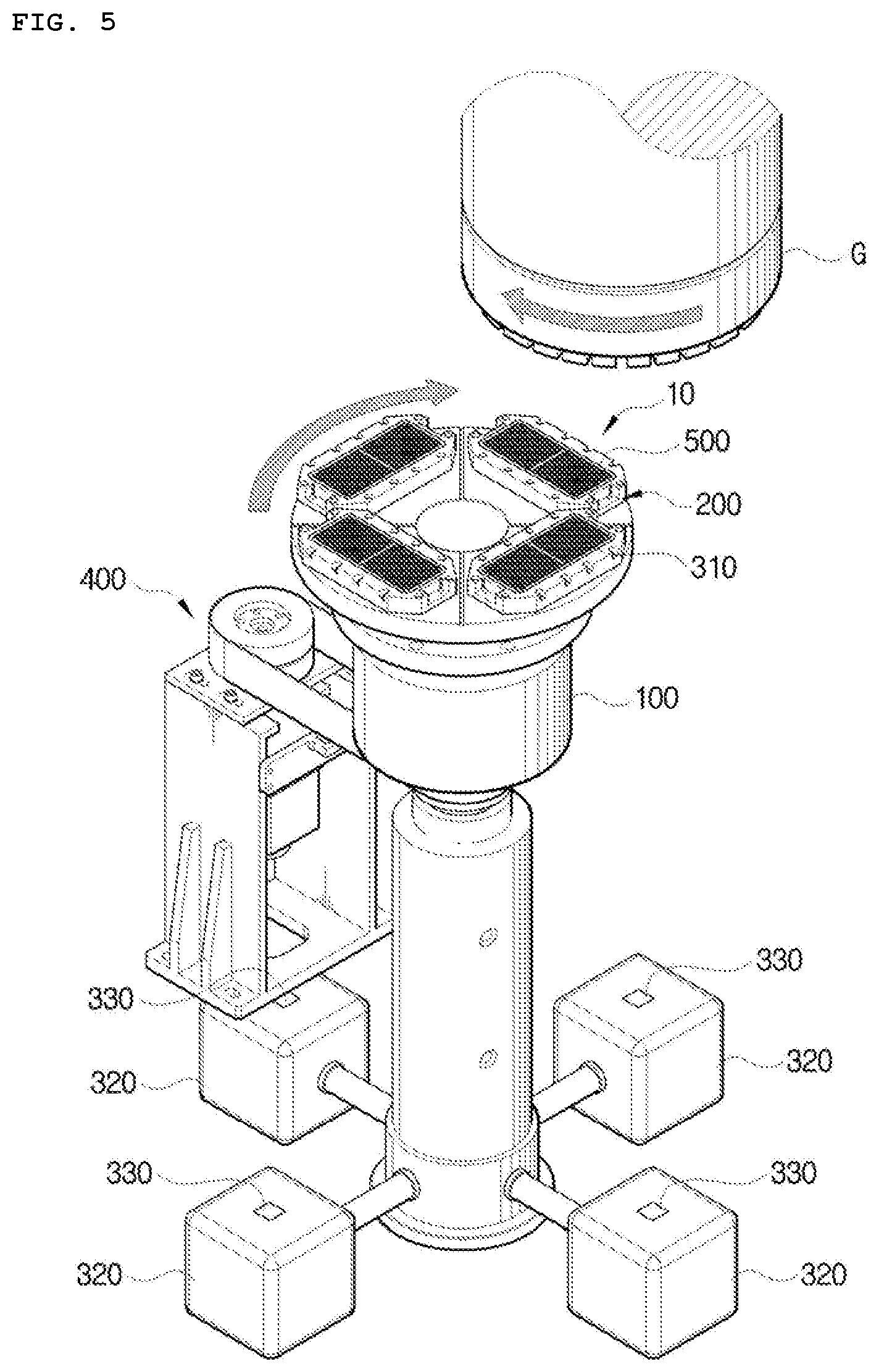 Patent US11772232 Figure 4 – Grinding equipment