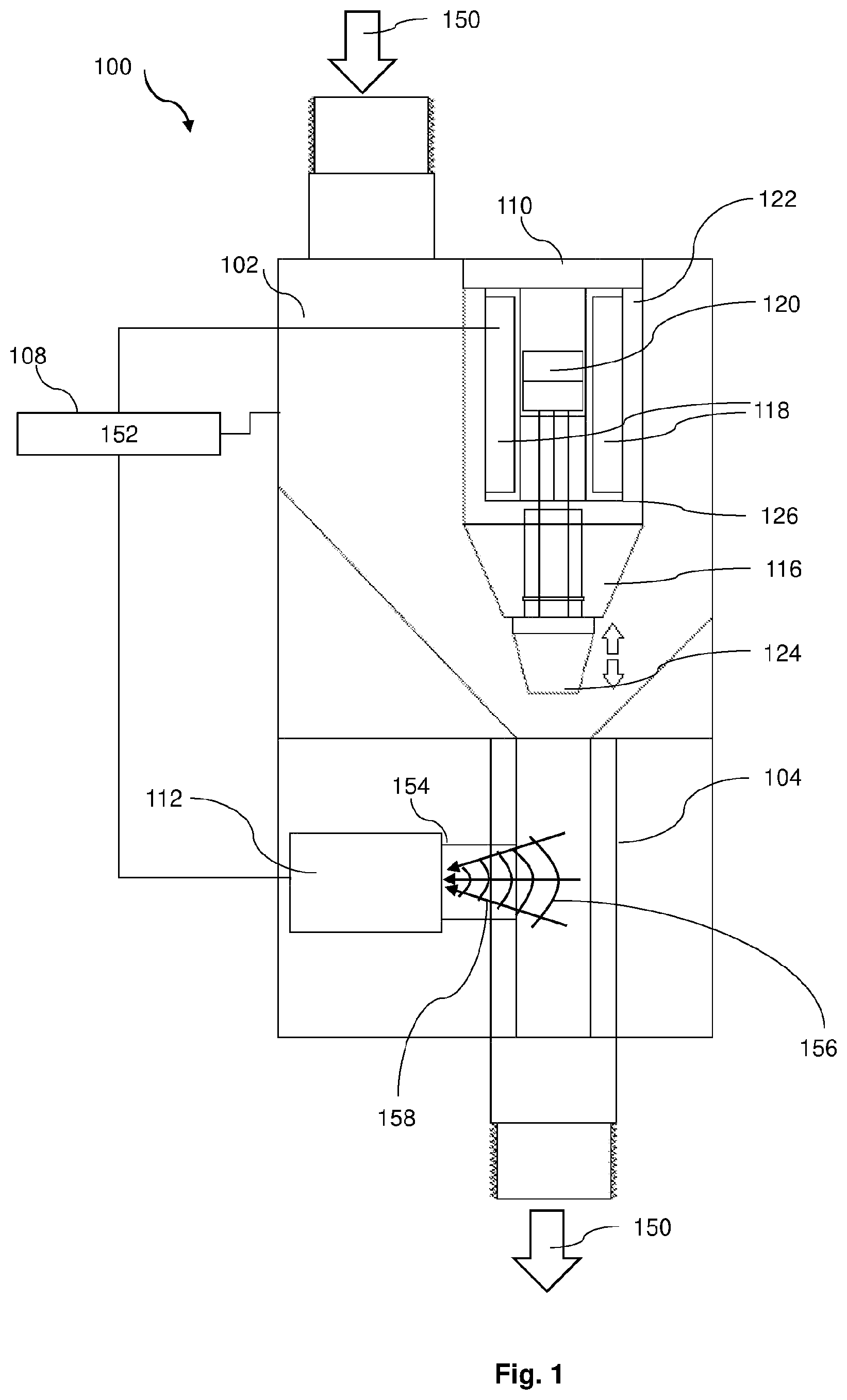 Patent US11772235 Figure 1 – Media dosage unit for shot peening, method of using the unit for shot peening and method of making the unit
