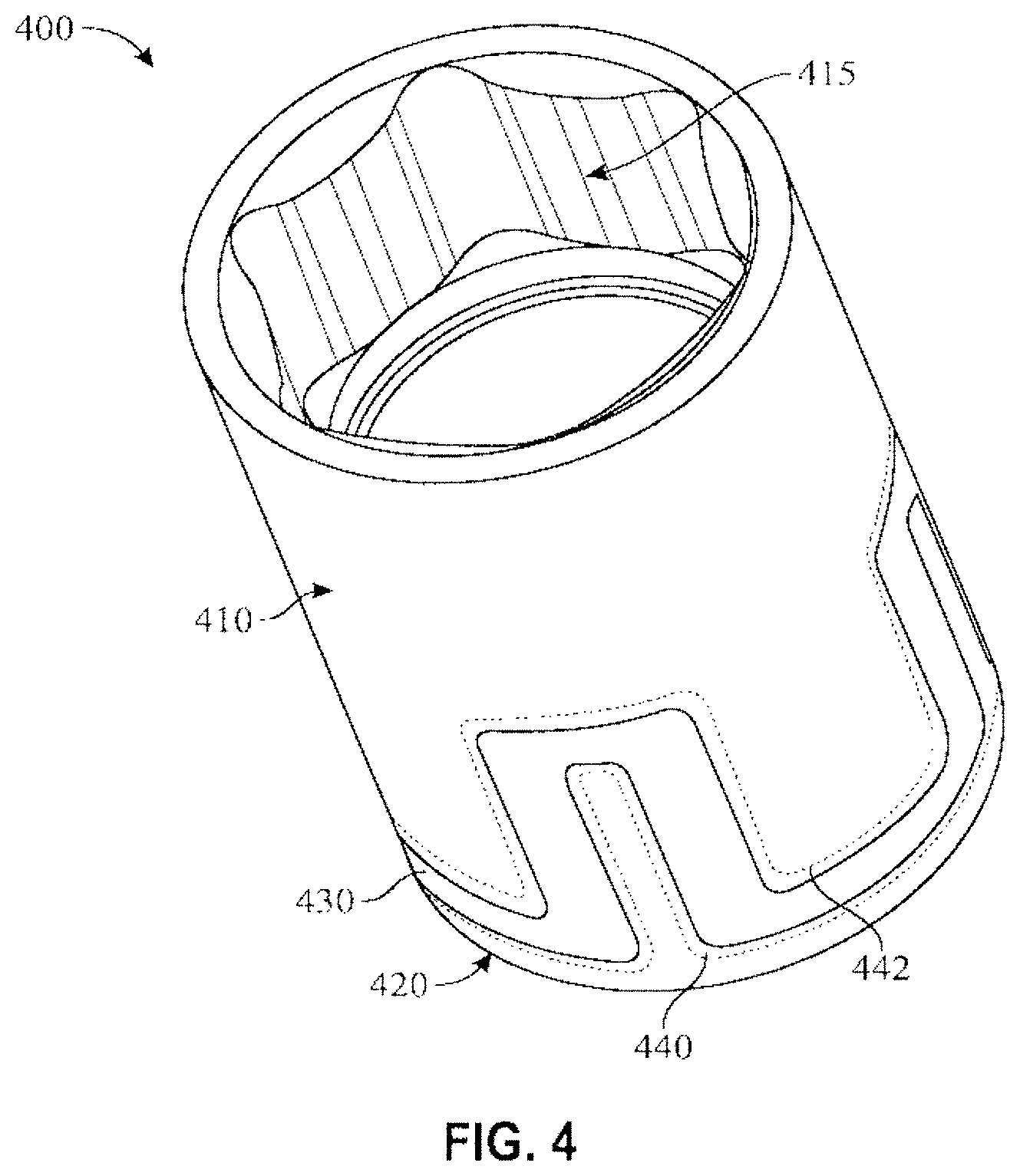 Patent US11772241 Figure 5 – Electrically isolated tool with failsafe coating