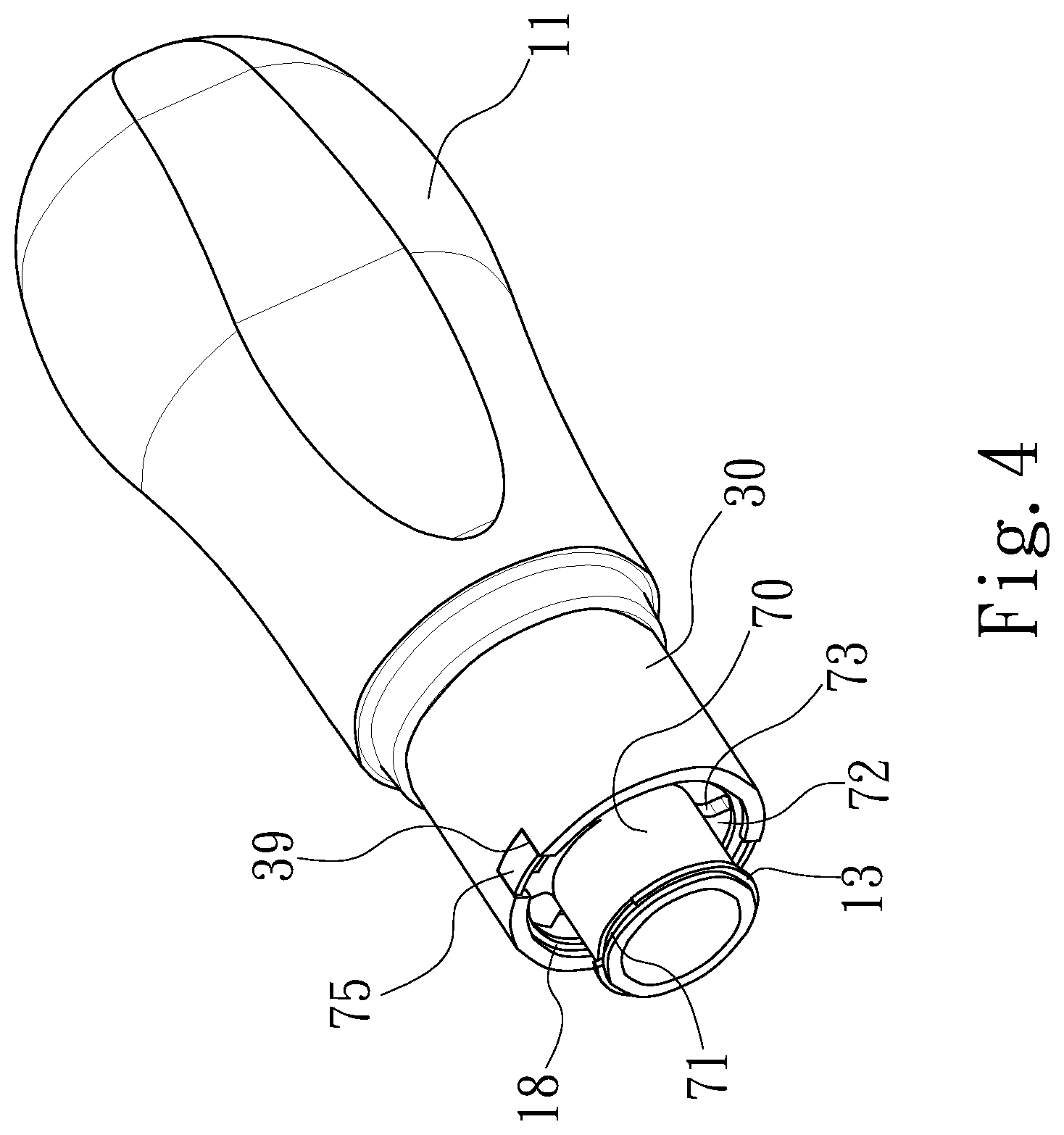 Patent US11772243 Figure 4 – Direction-switching apparatus of a ratchet screwdriver