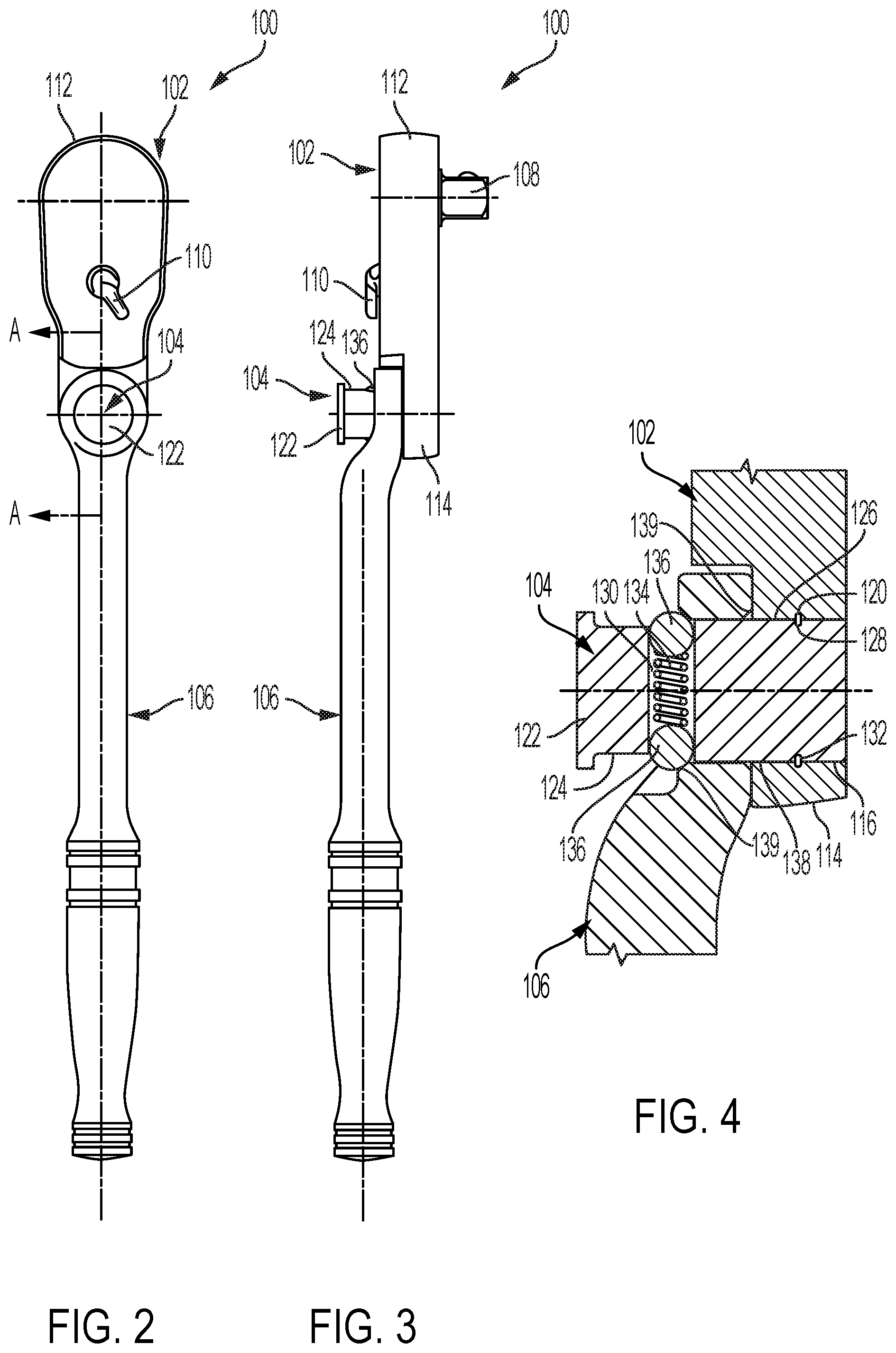 Patent US11772247 Figure 2 – Indexable ratchet tool