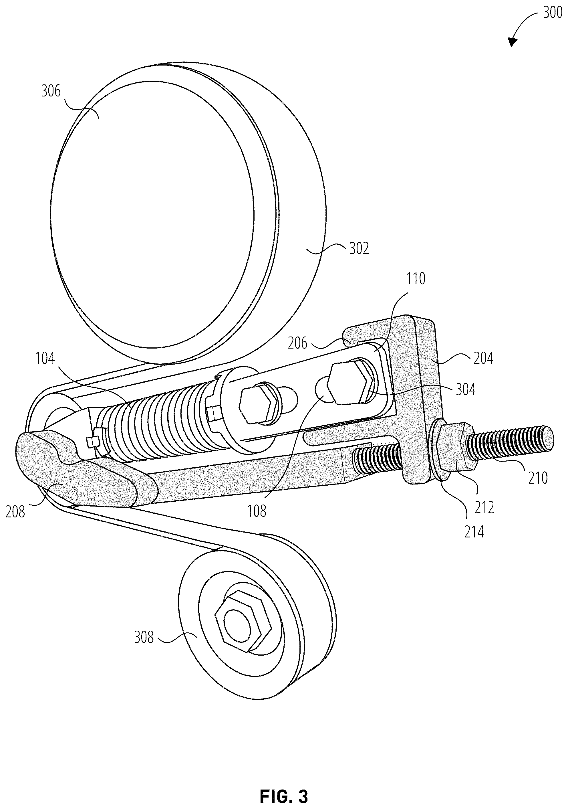 Patent US11772249 Figure 4 – Serpentine belt tensioner compressor tool