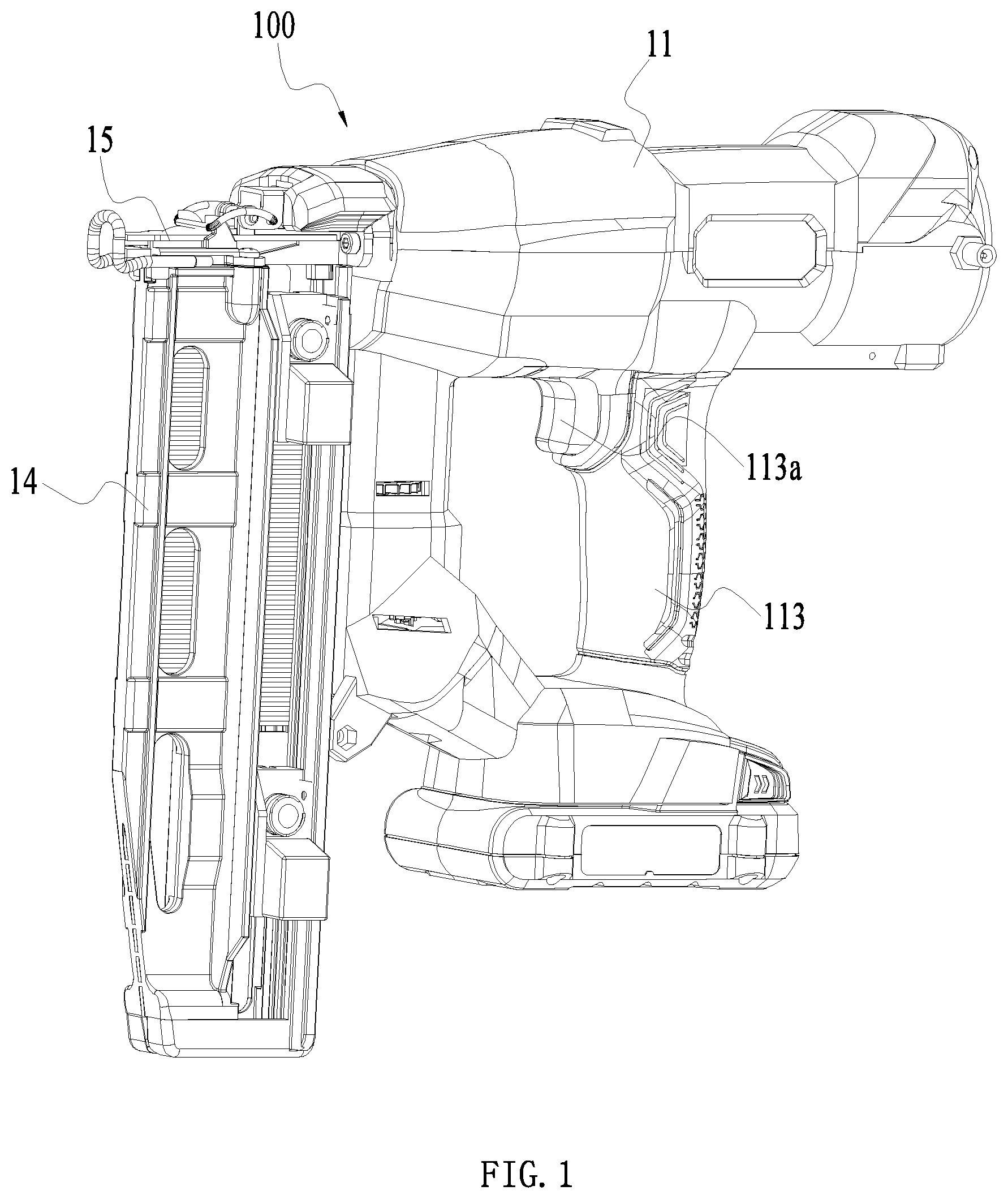 Patent US11772250 — Nail gun — Figure 1