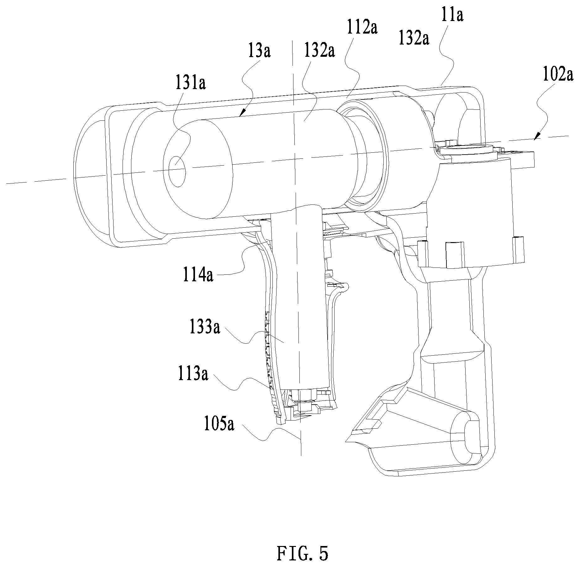 Patent US11772250 Figure 5 – Nail gun