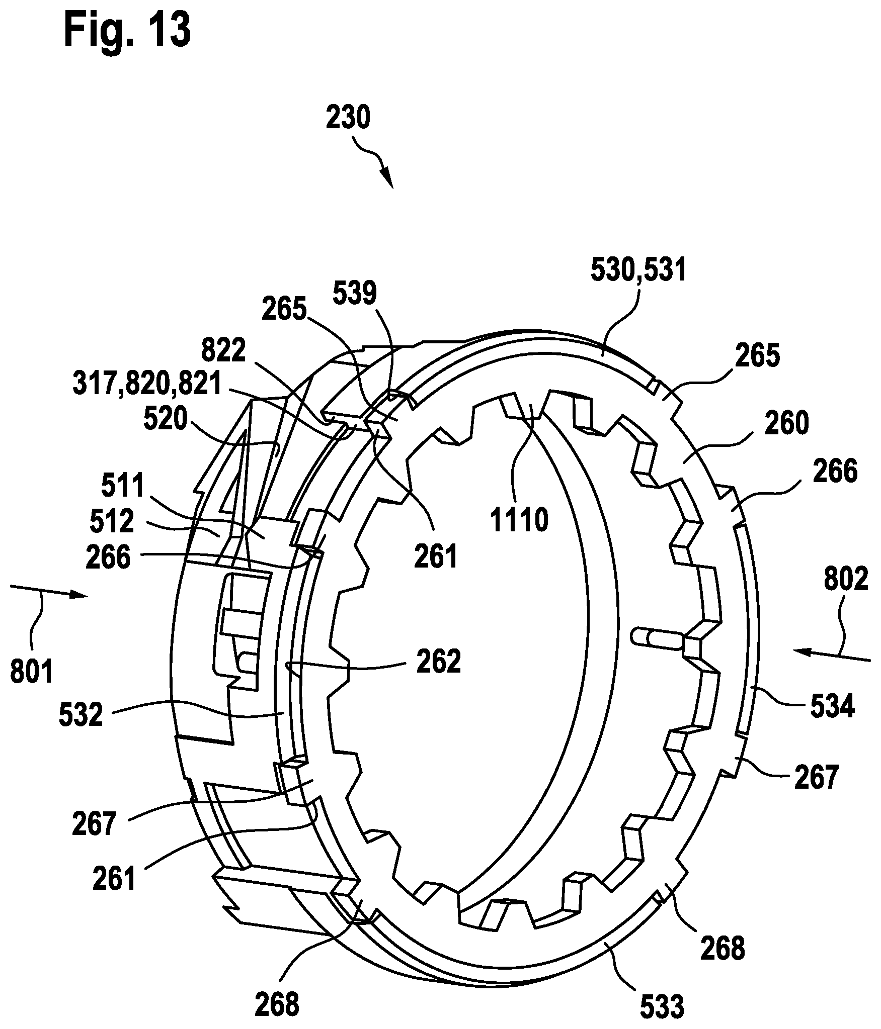Patent US11772253 Figure 13 – Portable power tool having a shiftable transmission