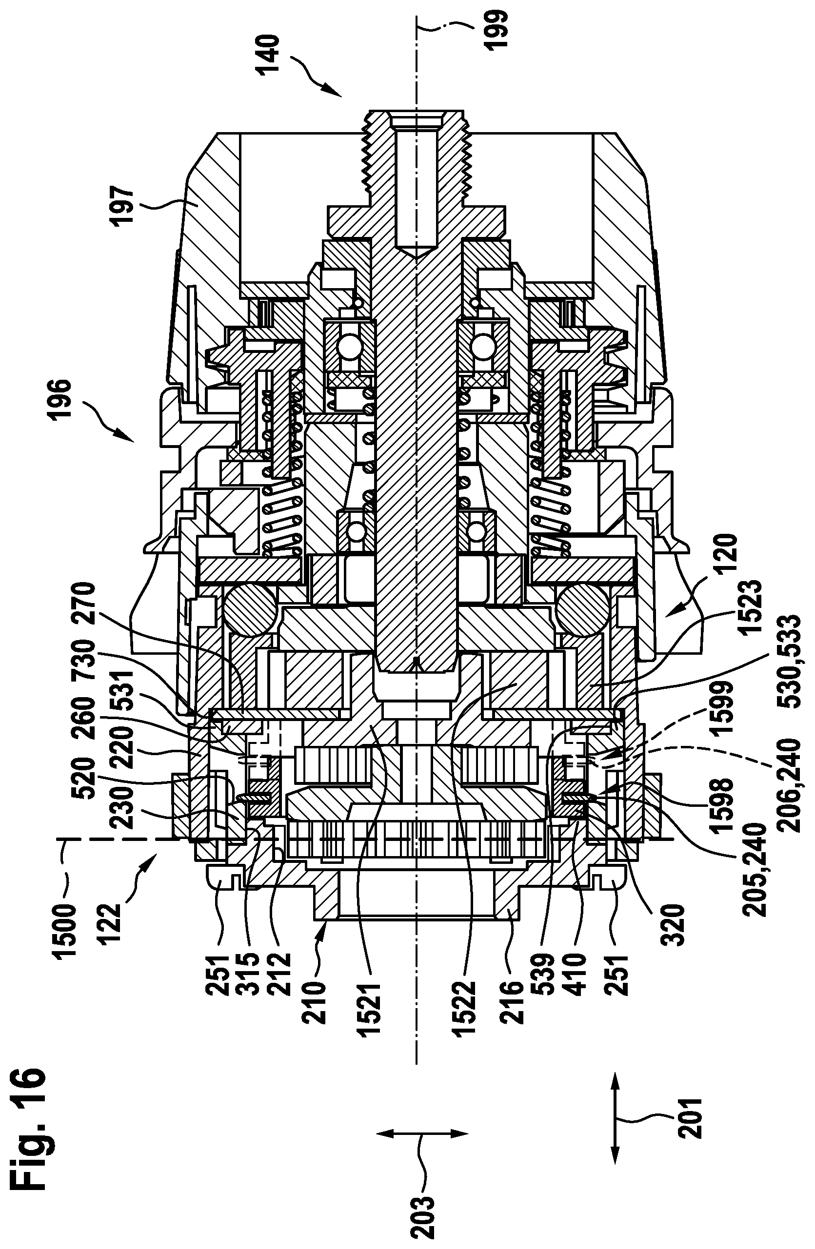 Patent US11772253 Figure 16 – Portable power tool having a shiftable transmission