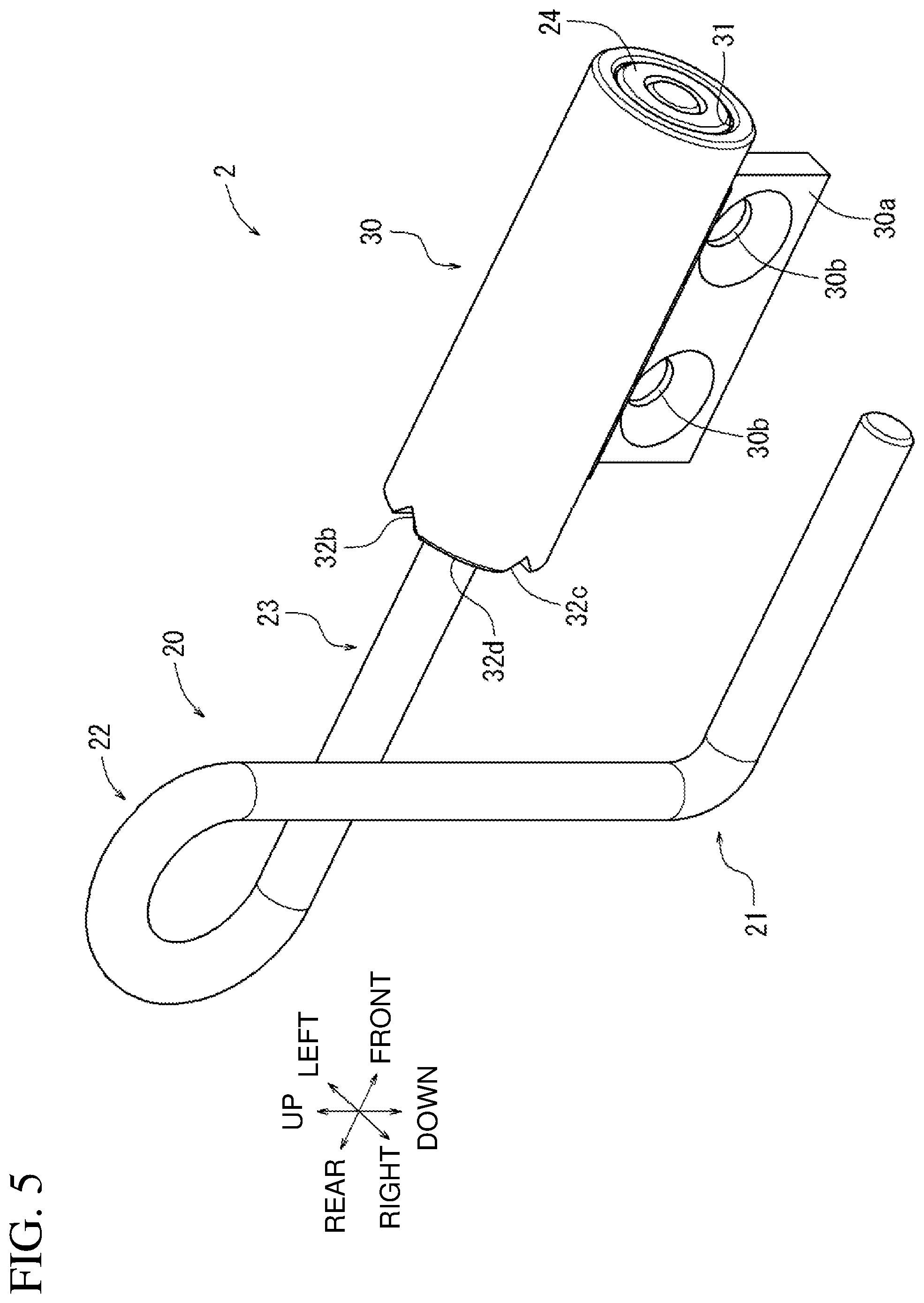 Patent US11772254 Figure 5 – Power tool and hook