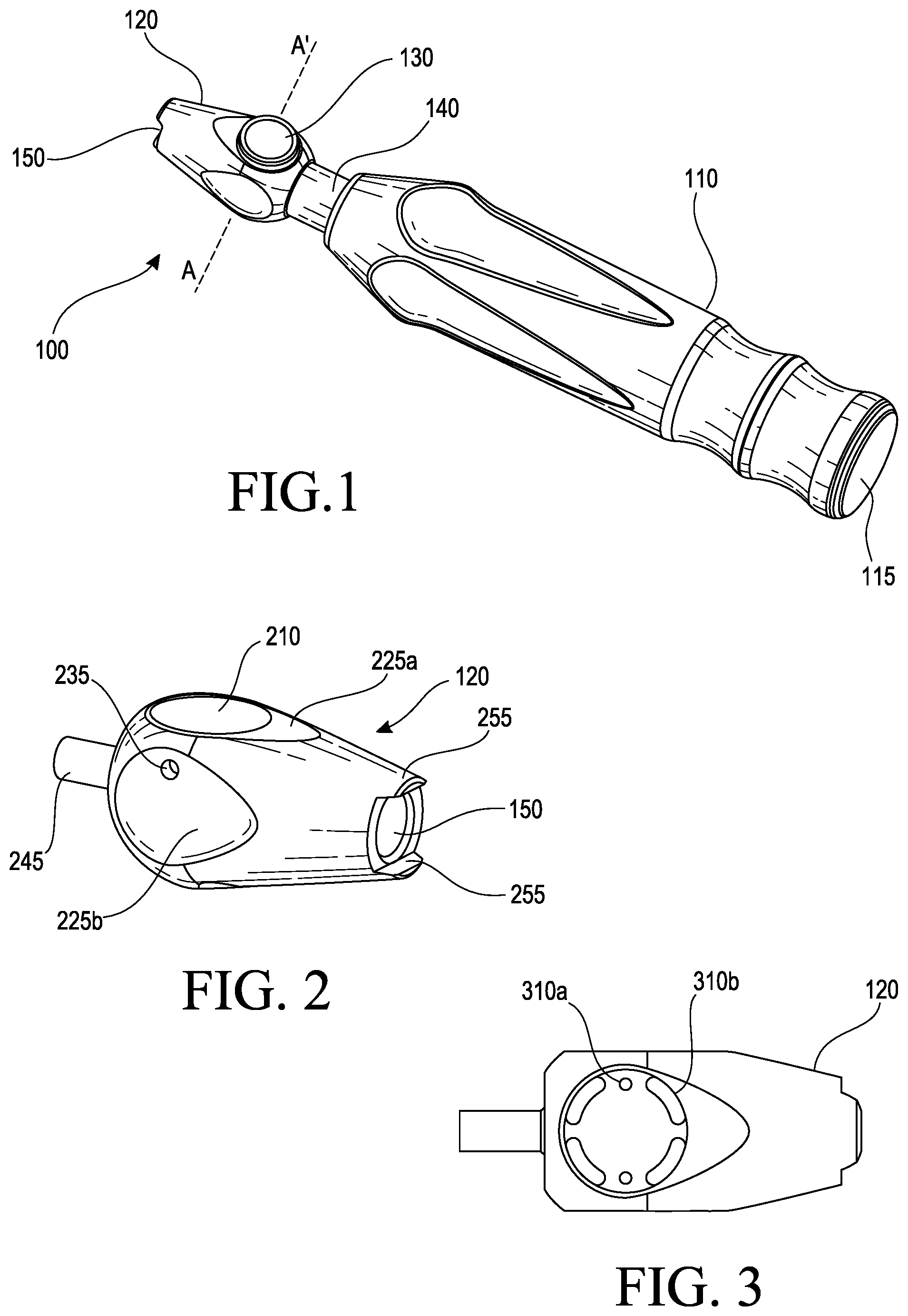 Patent US11772255 — Quick coupling apparatus on instrument handle — Figure 1