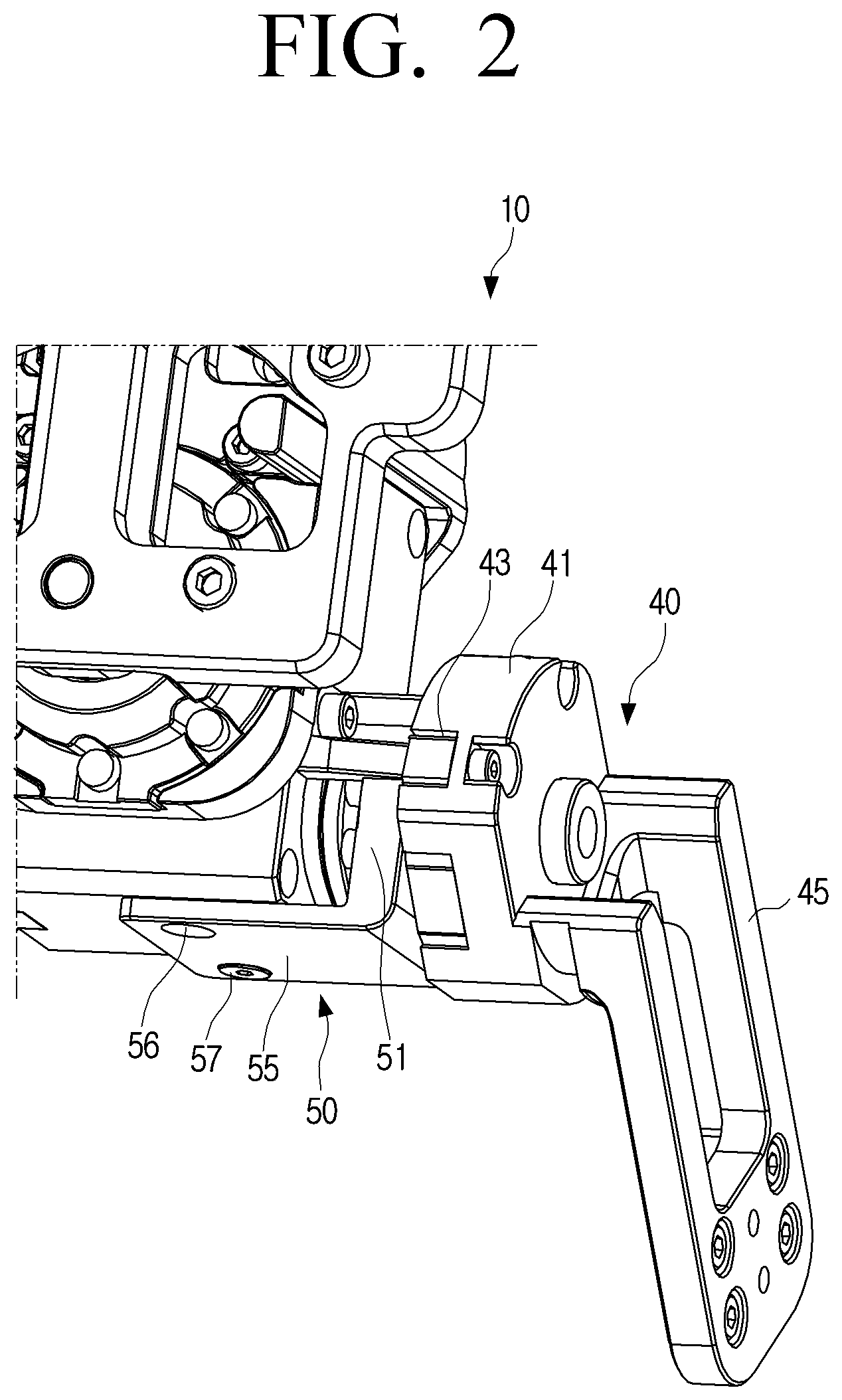 Patent US11772260 Figure 2 – Planetary gear transmission device and robot having the same